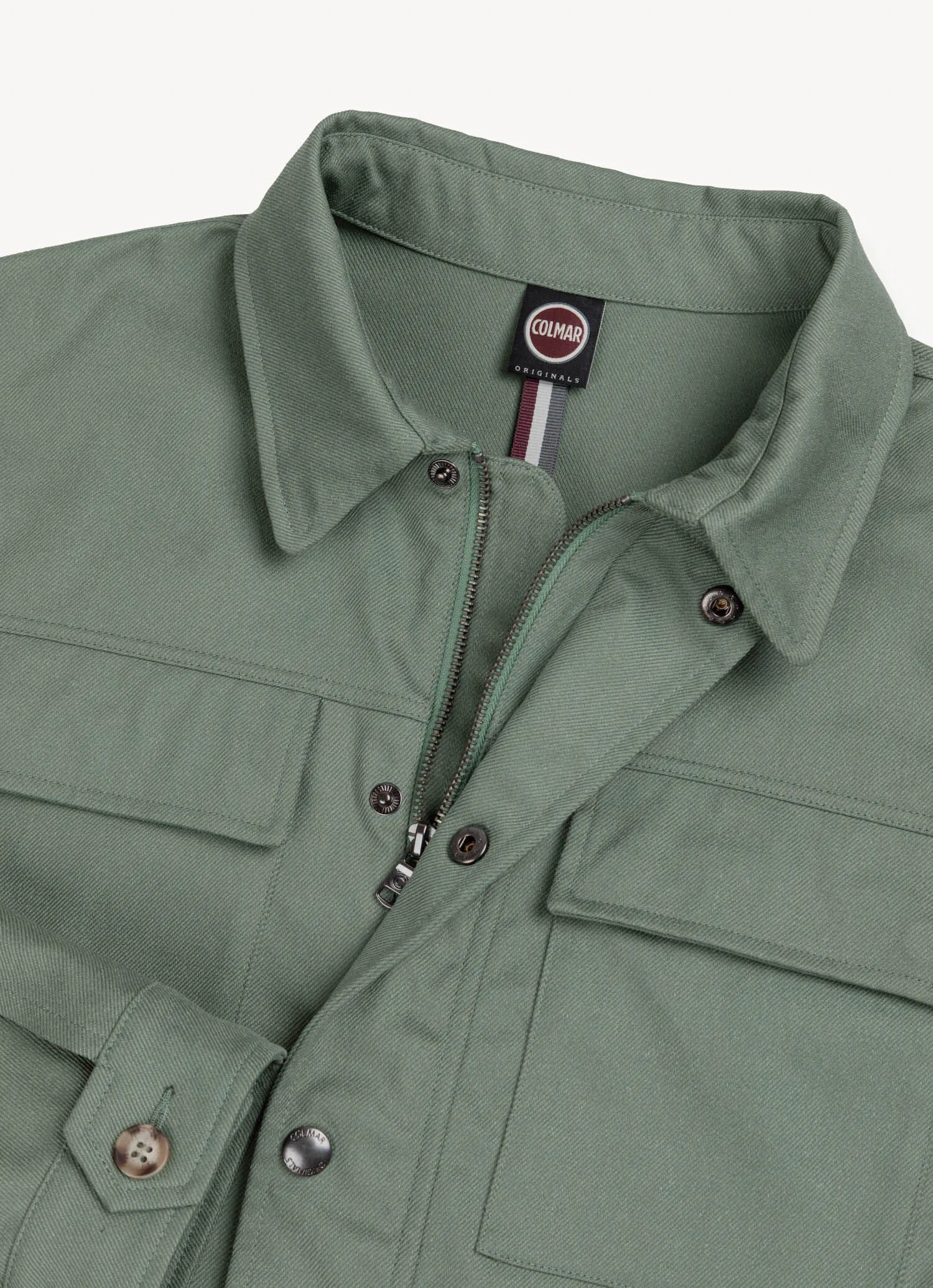 Field jacket in tessuto cotoniero