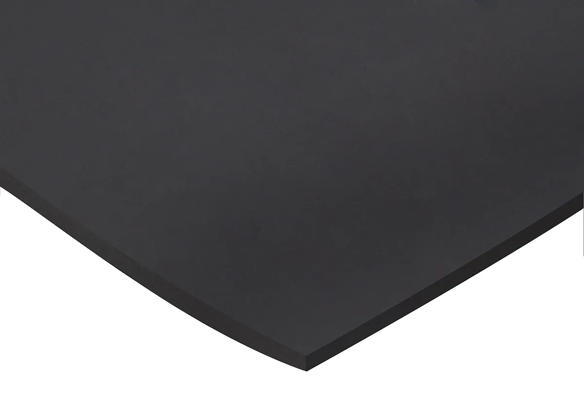 Foglio di gomma RS PRO in Gomma naturale, 1m x 600mm x 6mm, col. Nero, Densità 1.5g/cm³