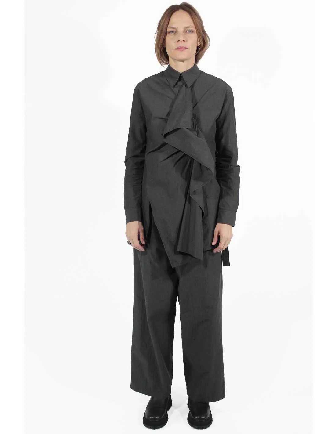   Front Gathered Blouse 