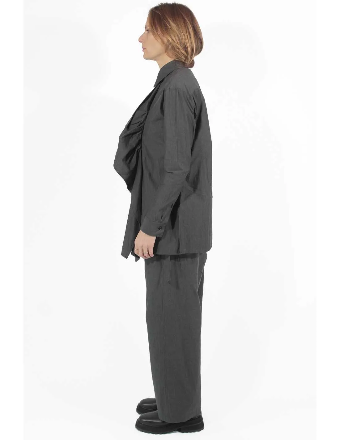  Front Gathered Blouse 
