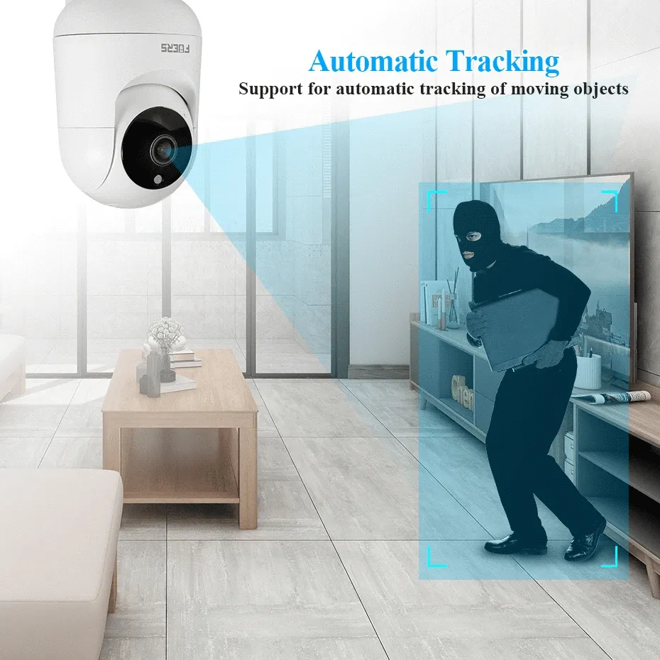 Fuers 5MP WiFi Camera Tuya Smart Home Indoor Wireless IP telecamera di sorveglianza AI rileva monitoraggio automatico sicurezza 