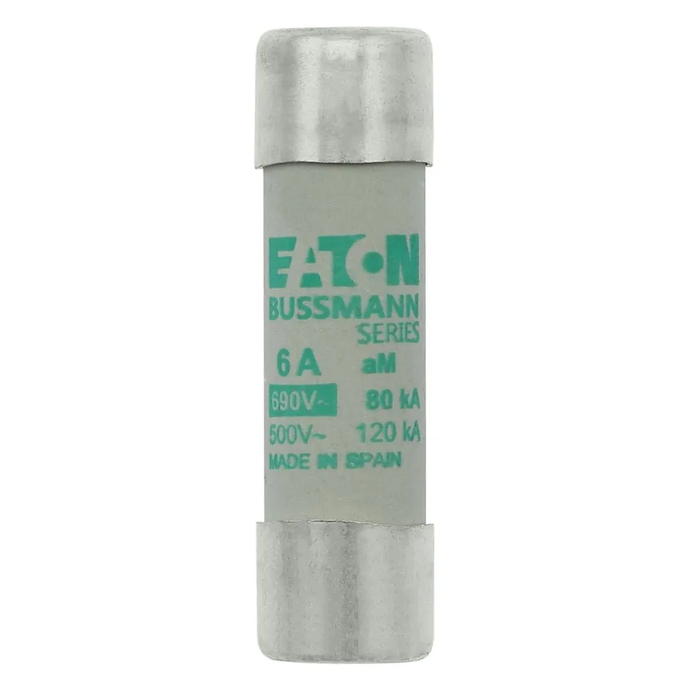 Fusibile a cartuccia Eaton, 6A, Ø 14 x 51mm, aM, 690V