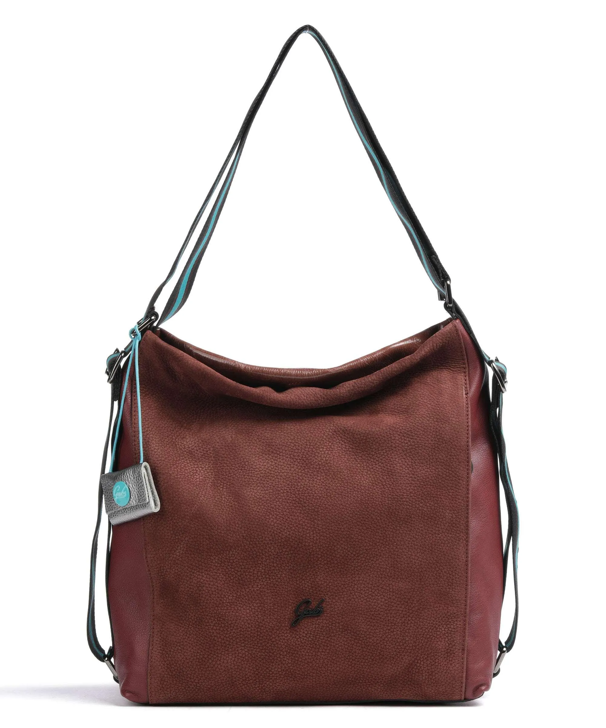 Gabs Aissa Borsa hobo pelle di vitello grana, pelle di vitello ruvida rosso bordò  