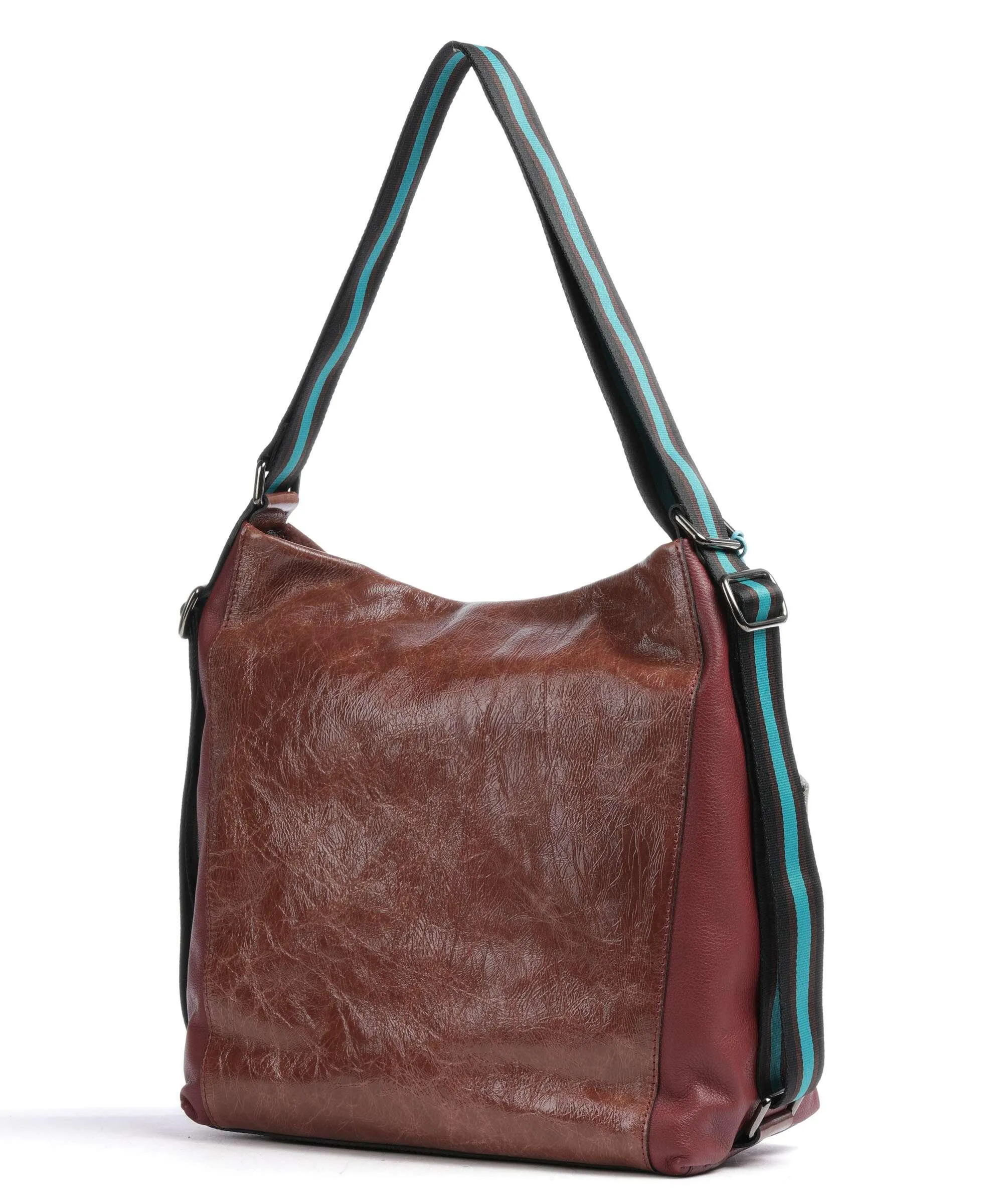  Gabs Aissa Borsa hobo pelle di vitello grana, pelle di vitello ruvida rosso bordò  