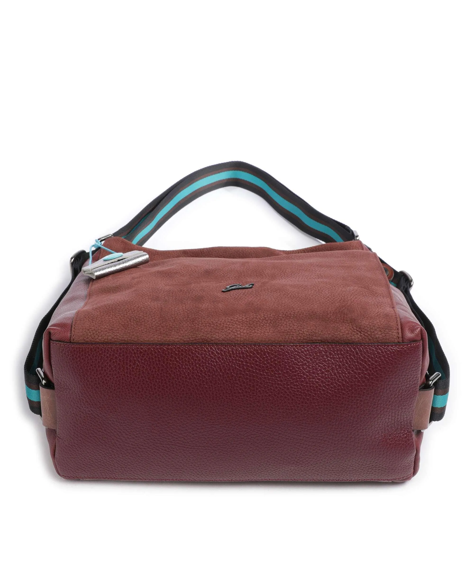  Gabs Aissa Borsa hobo pelle di vitello grana, pelle di vitello ruvida rosso bordò  