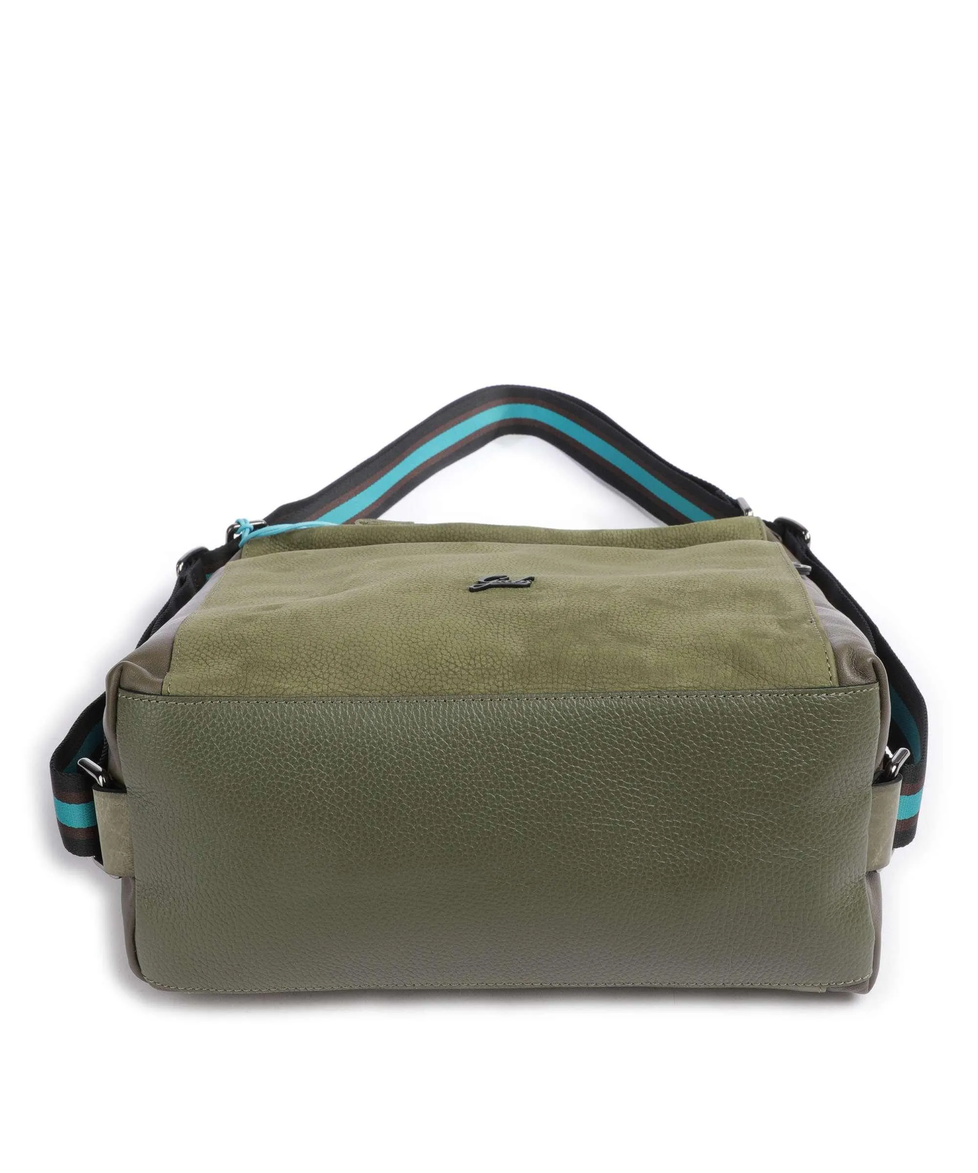  Gabs Aissa Borsa hobo pelle di vitello grana, pelle di vitello ruvida verde-oliva  
