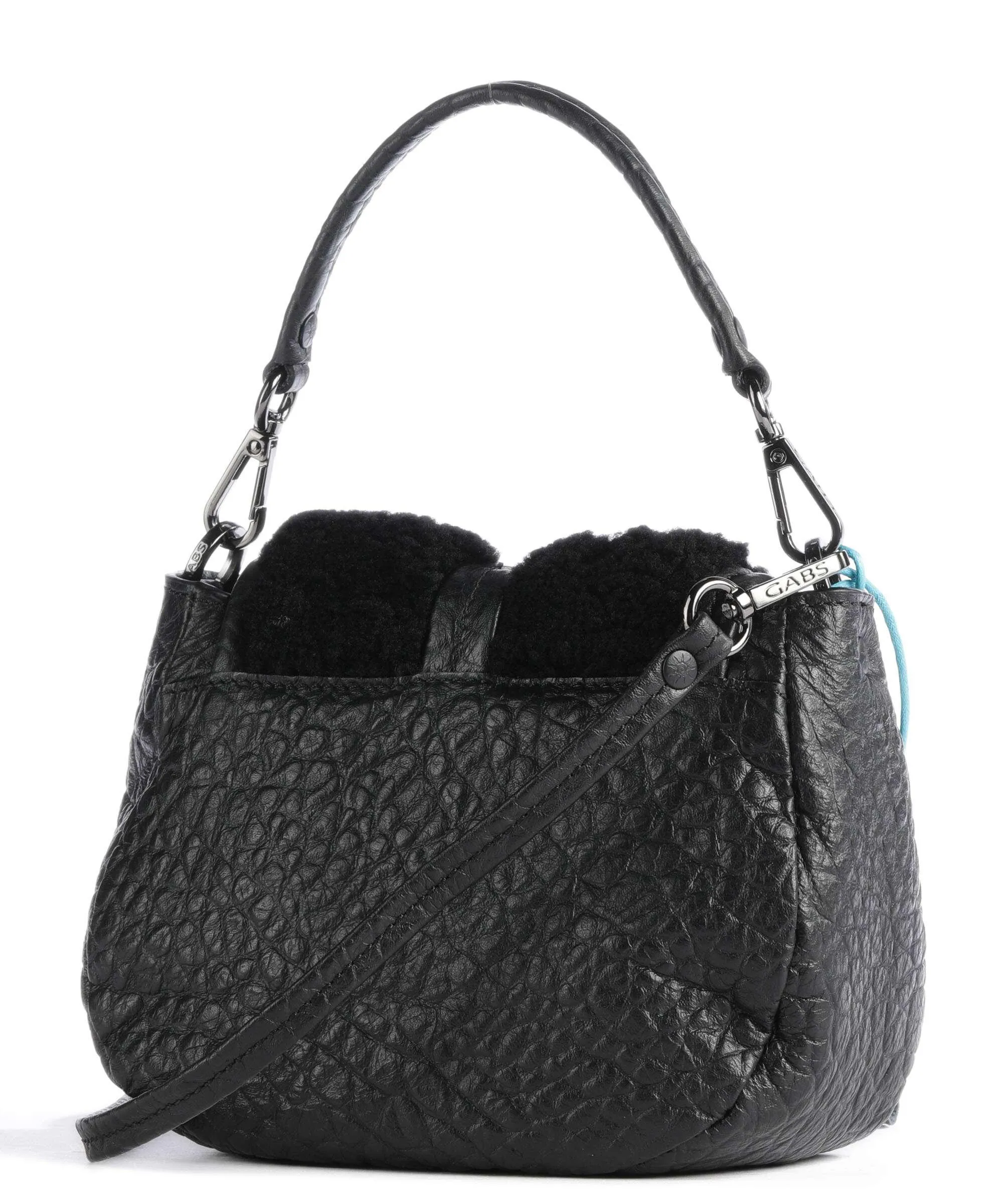  Gabs Bea Borsa a spalla pelle di vitello grana nero  