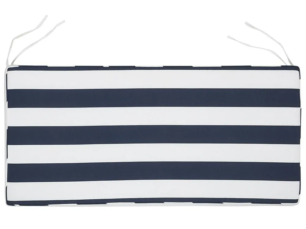 Garden Bench with Cushion VIVARA 160 cm Certified Acacia Wood Navy Blue
