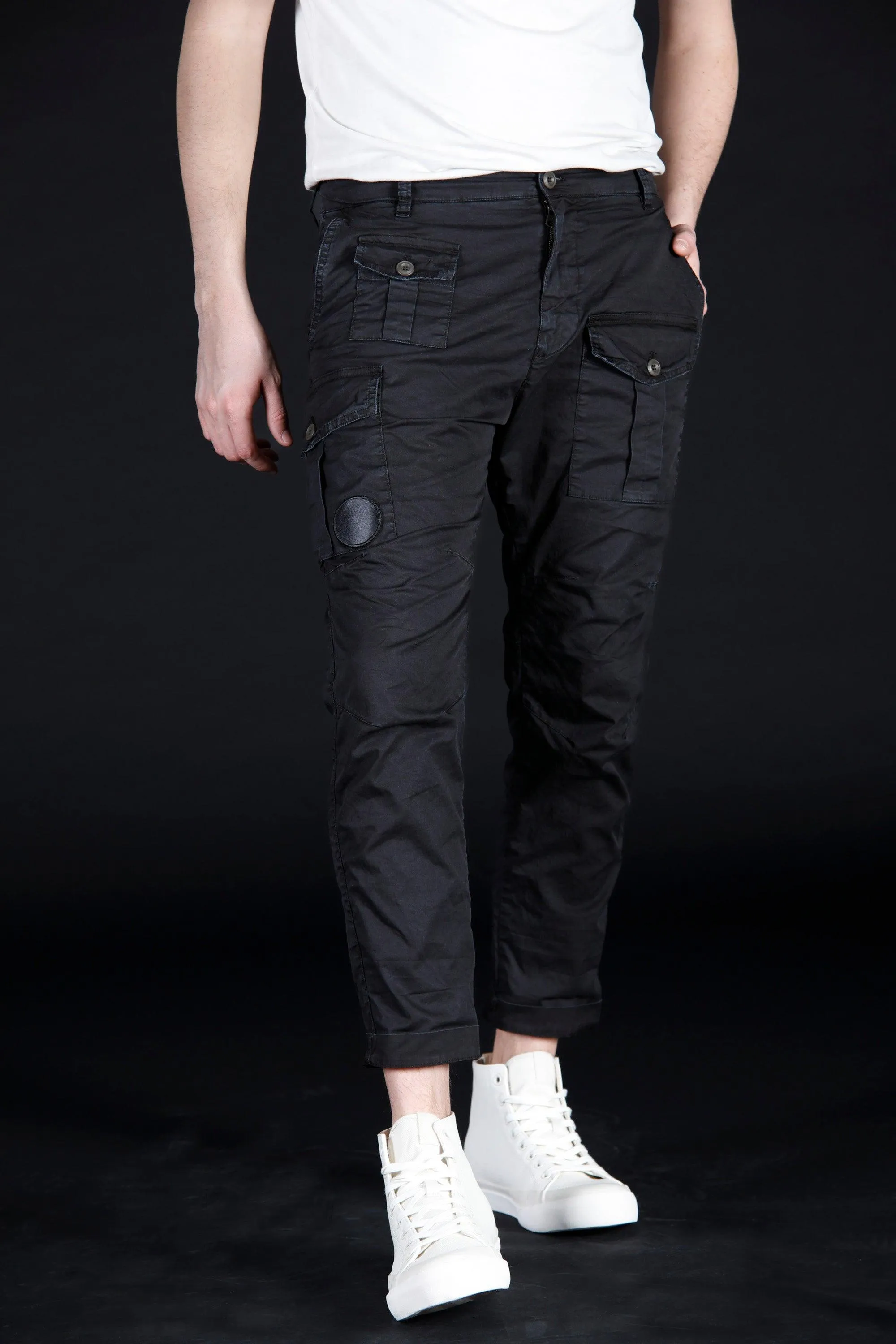 George Coolpocket pantalon  cargo homme  en twill édition limitée coupe carotte ①