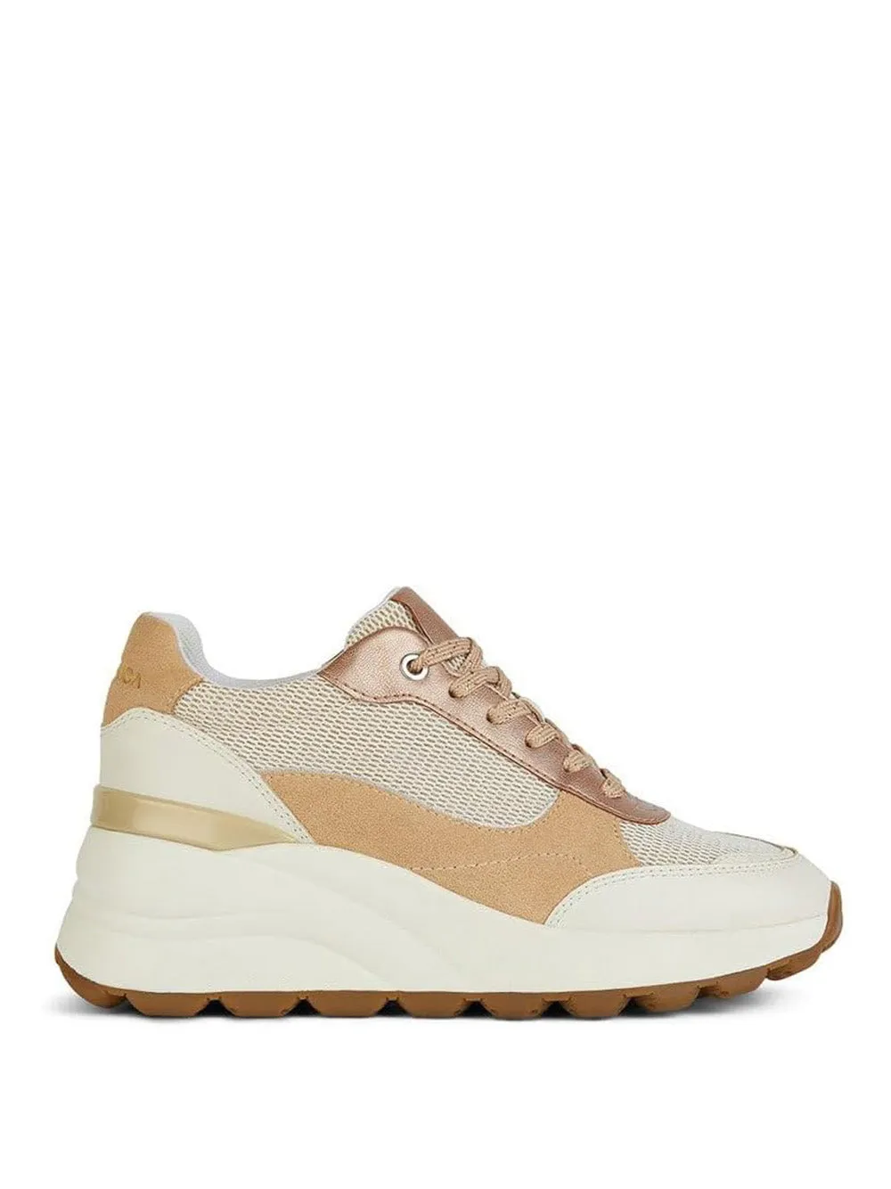 GEOX Sneakers con zeppa Donna - Bianco modello D45WAA 085AS
