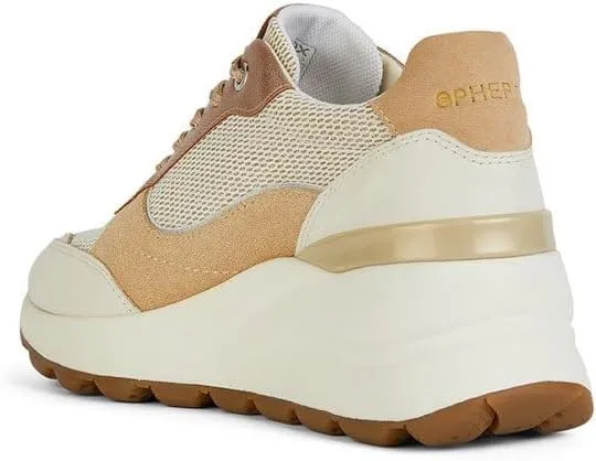GEOX Sneakers con zeppa Donna - Bianco modello D45WAA 085AS