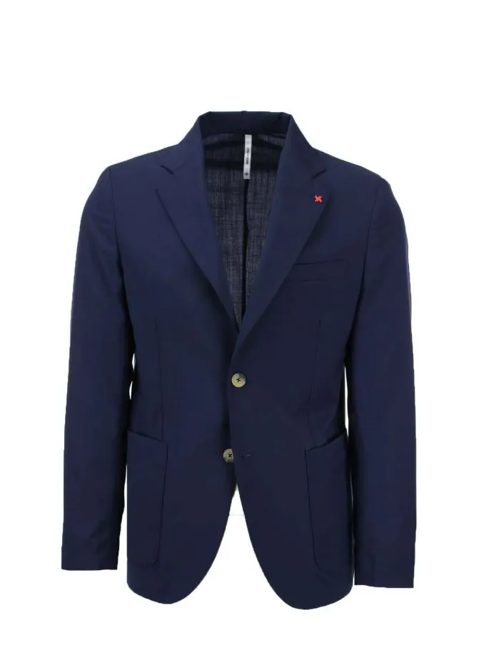 Giacca blazer sfoderato in tessuto stretch