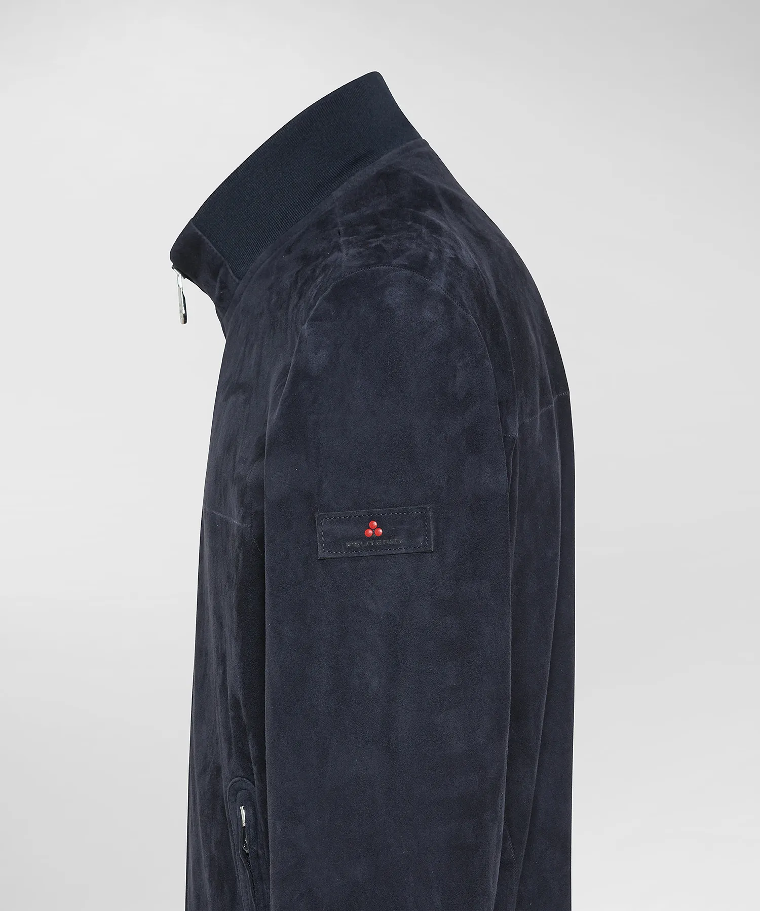 Giacca bomber in pelle scamosciata