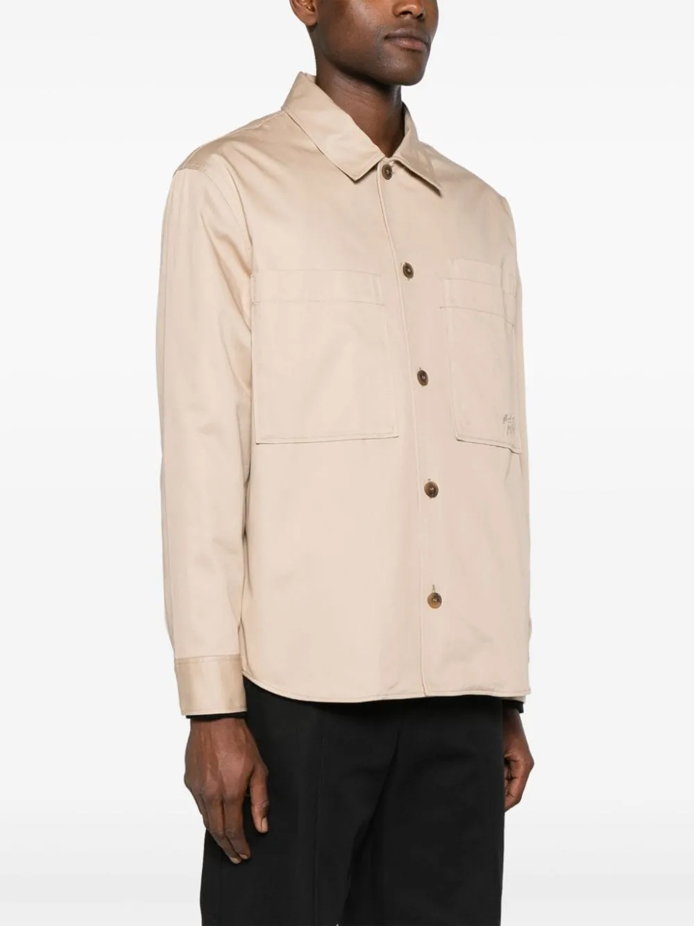 Giacca camicia in beige - uomo