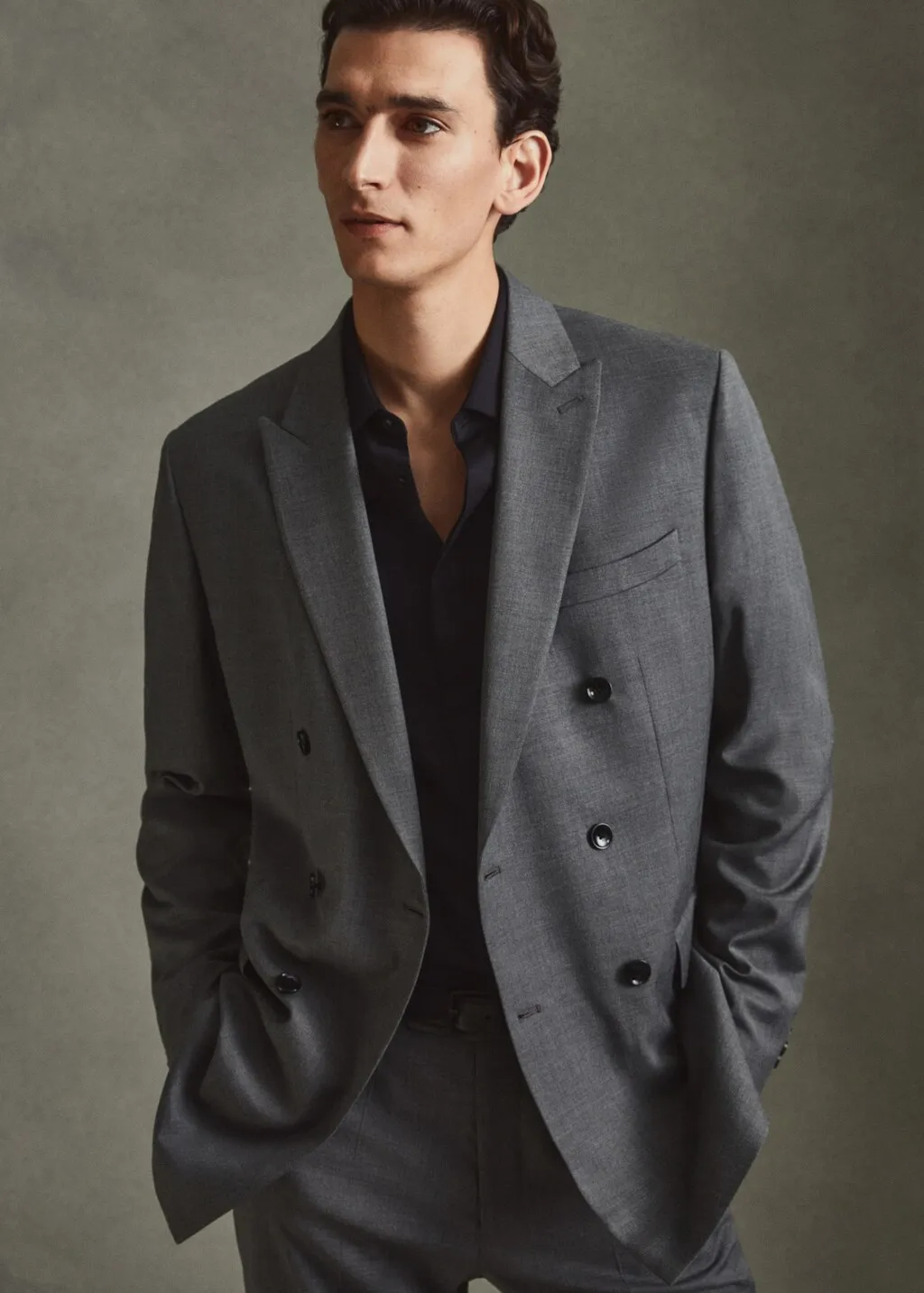 Giacca completo slim fit incrociata