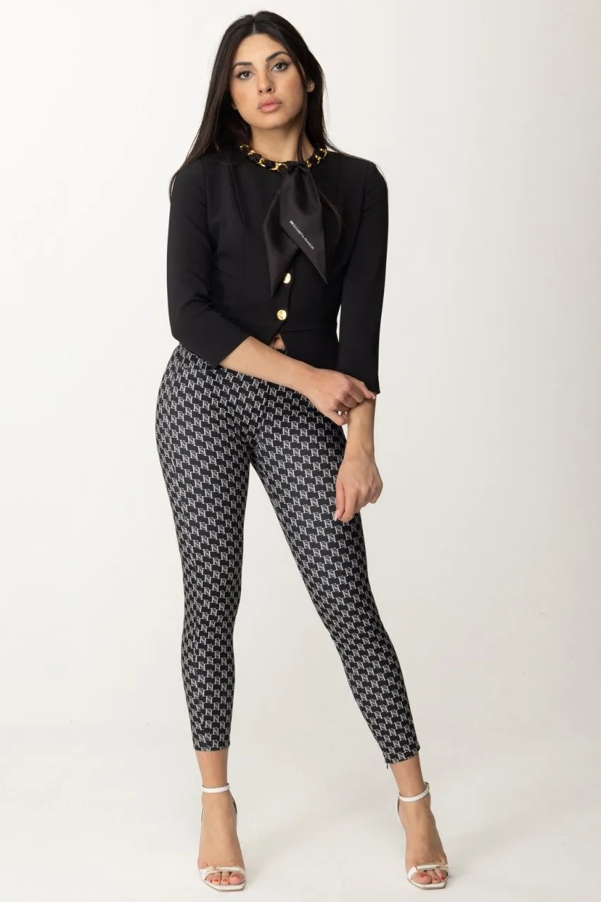 Giacca con accessorio in catena Nero