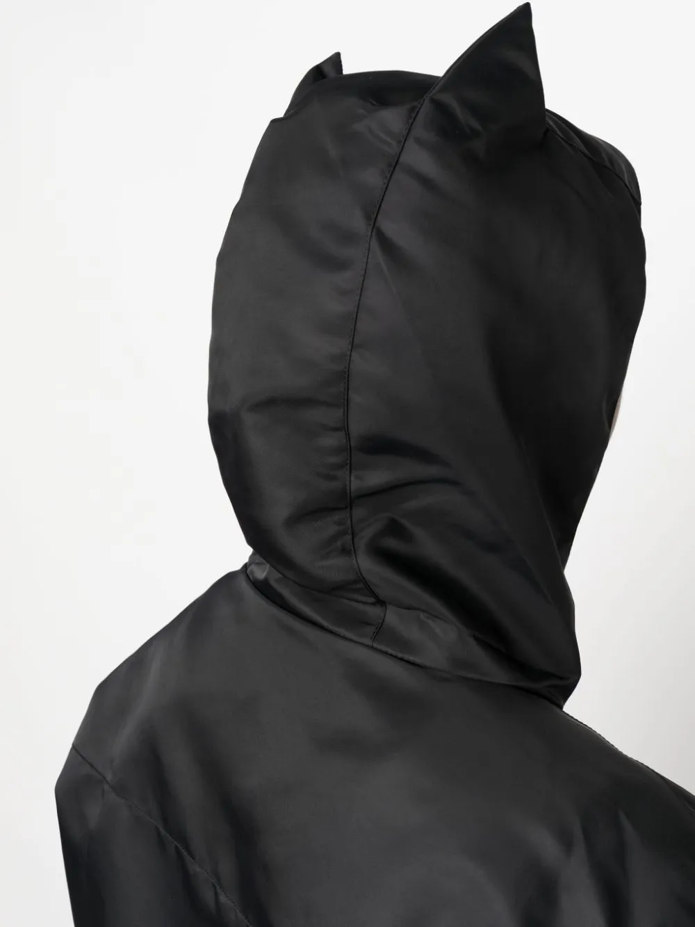 Giacca con cappuccio horn in nero - donna