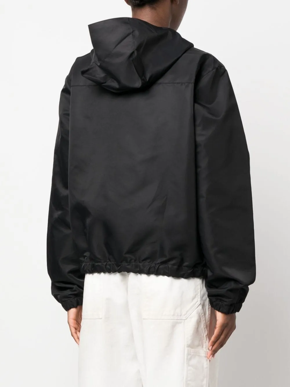 Giacca con cappuccio horn in nero - donna