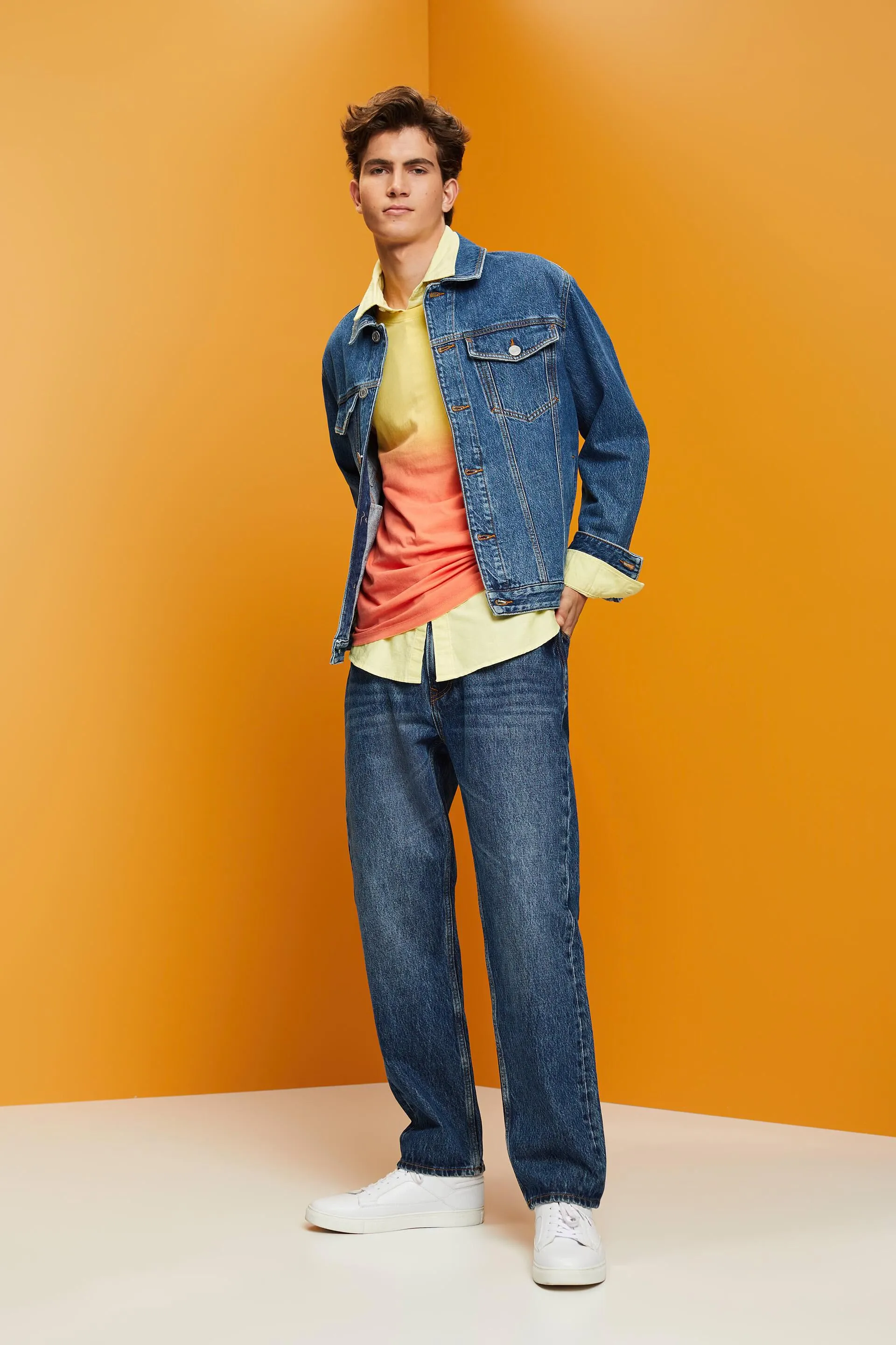 Giacca di jeans in cotone sostenibile