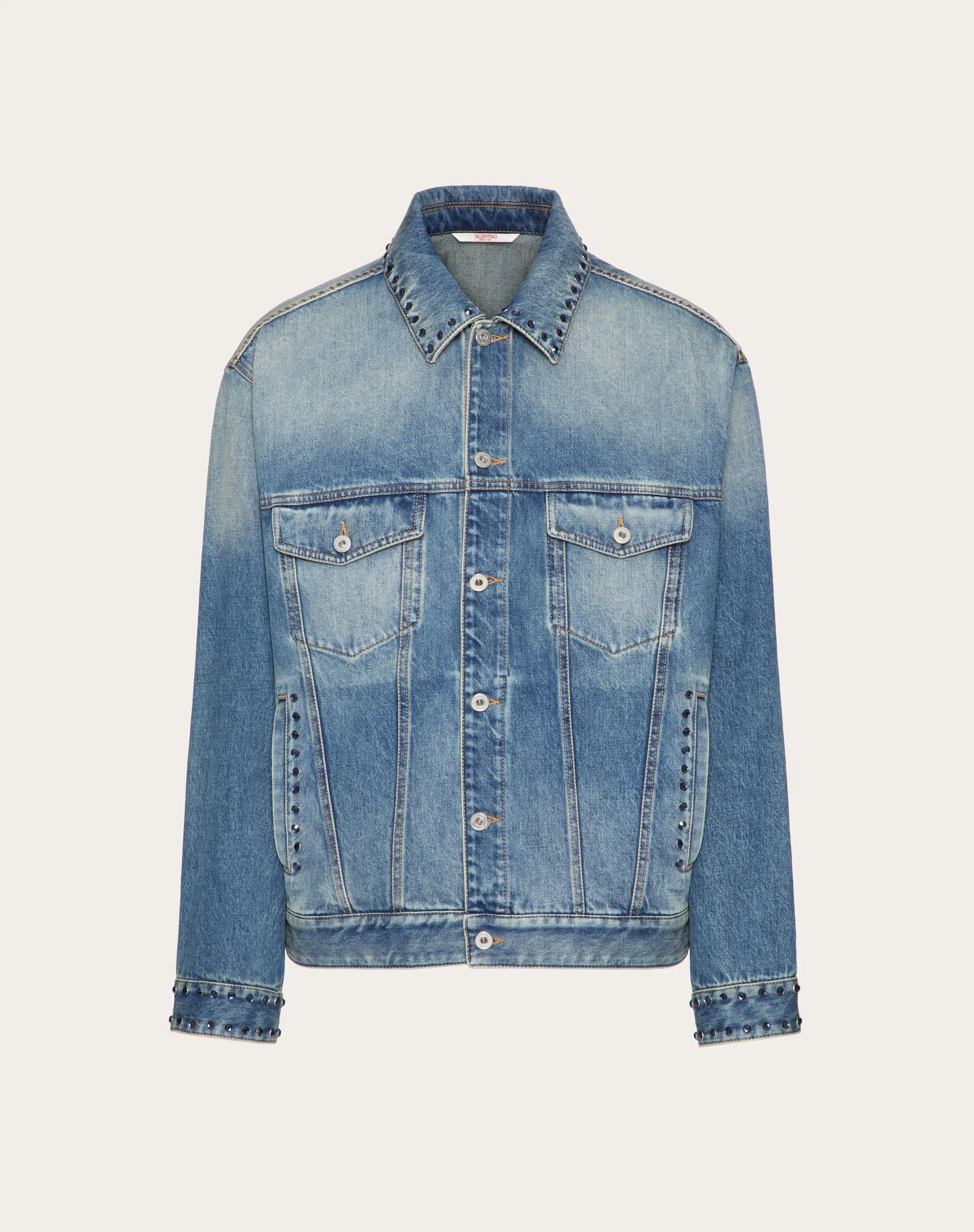 GIACCA IN DENIM CON CABOCHONS