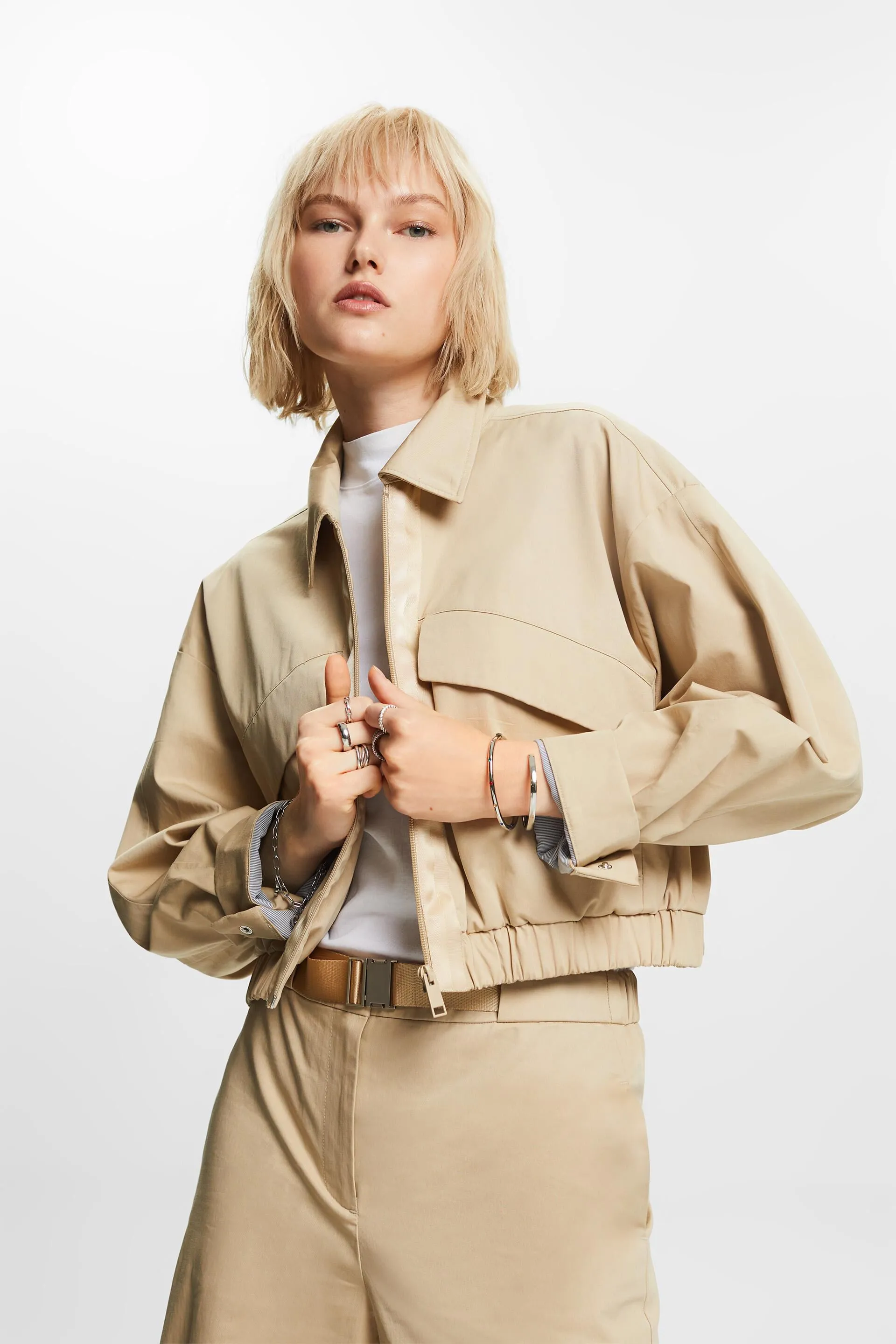 Giacca in twill di cotone