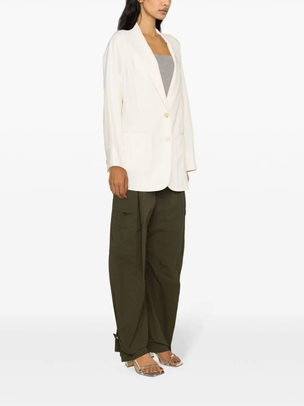 Giacca monopetto in bianco - donna
