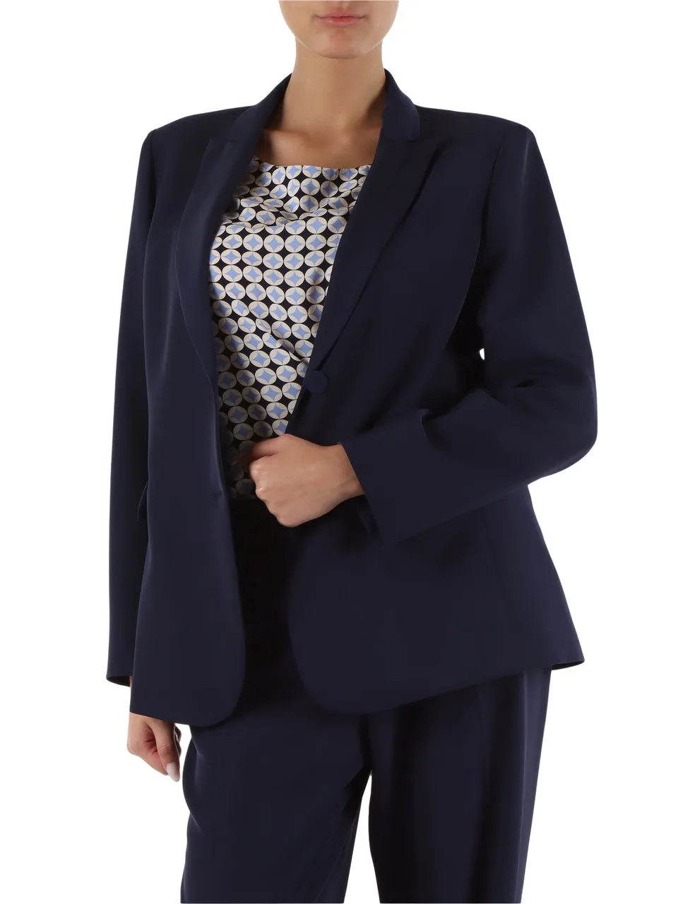 Giacca monopetto in tessuto stretch