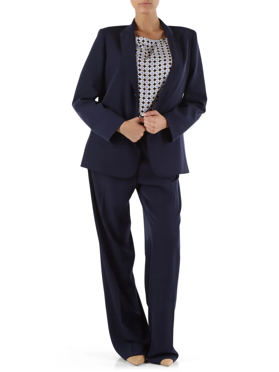 Giacca monopetto in tessuto stretch