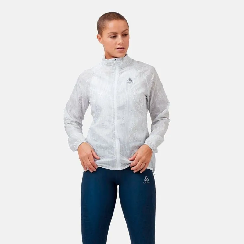 Giacca Odlo Zeroweight Print (bianco) donna