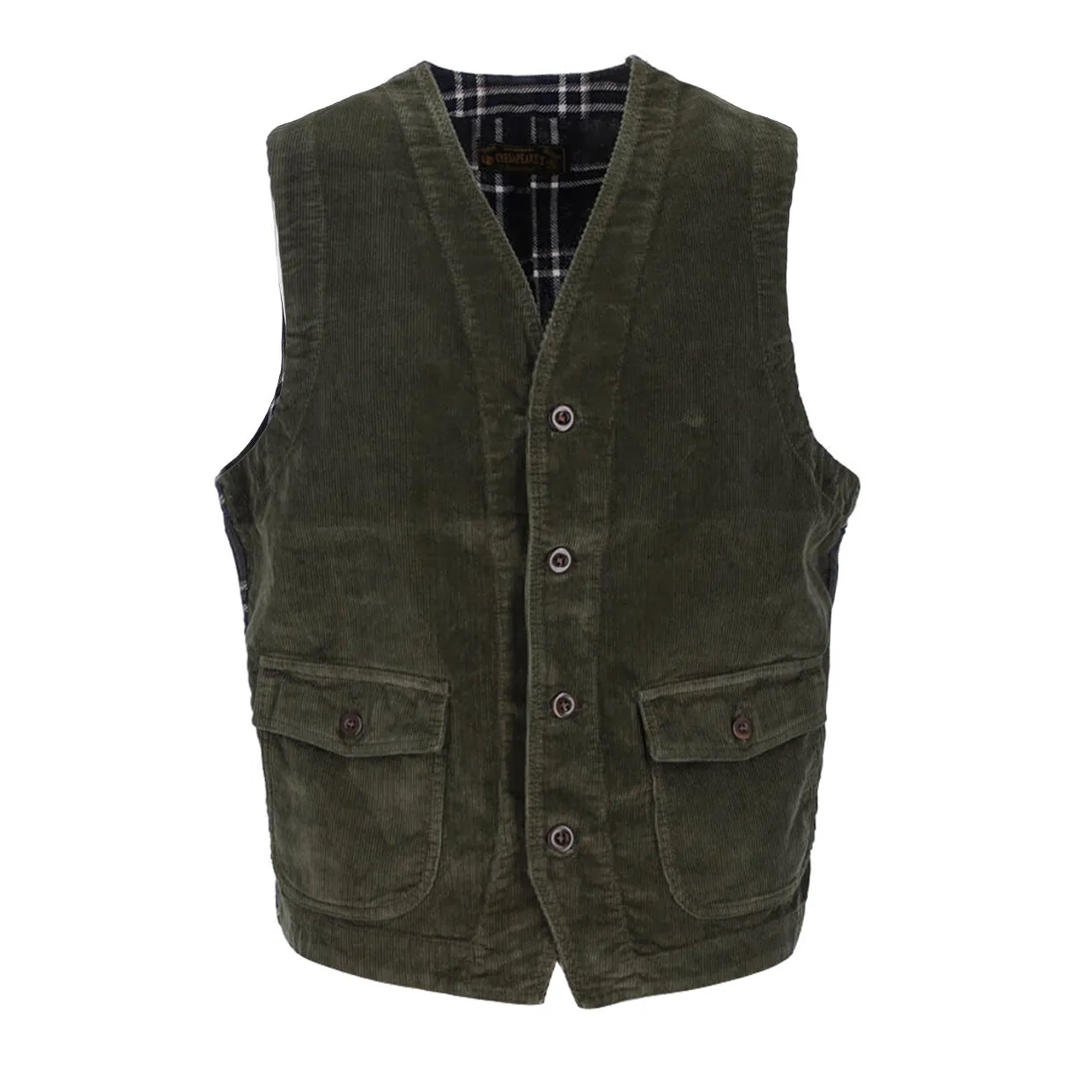 Gilet Uomo Chesapeake's St. Michel Verde / Blu Multicolor