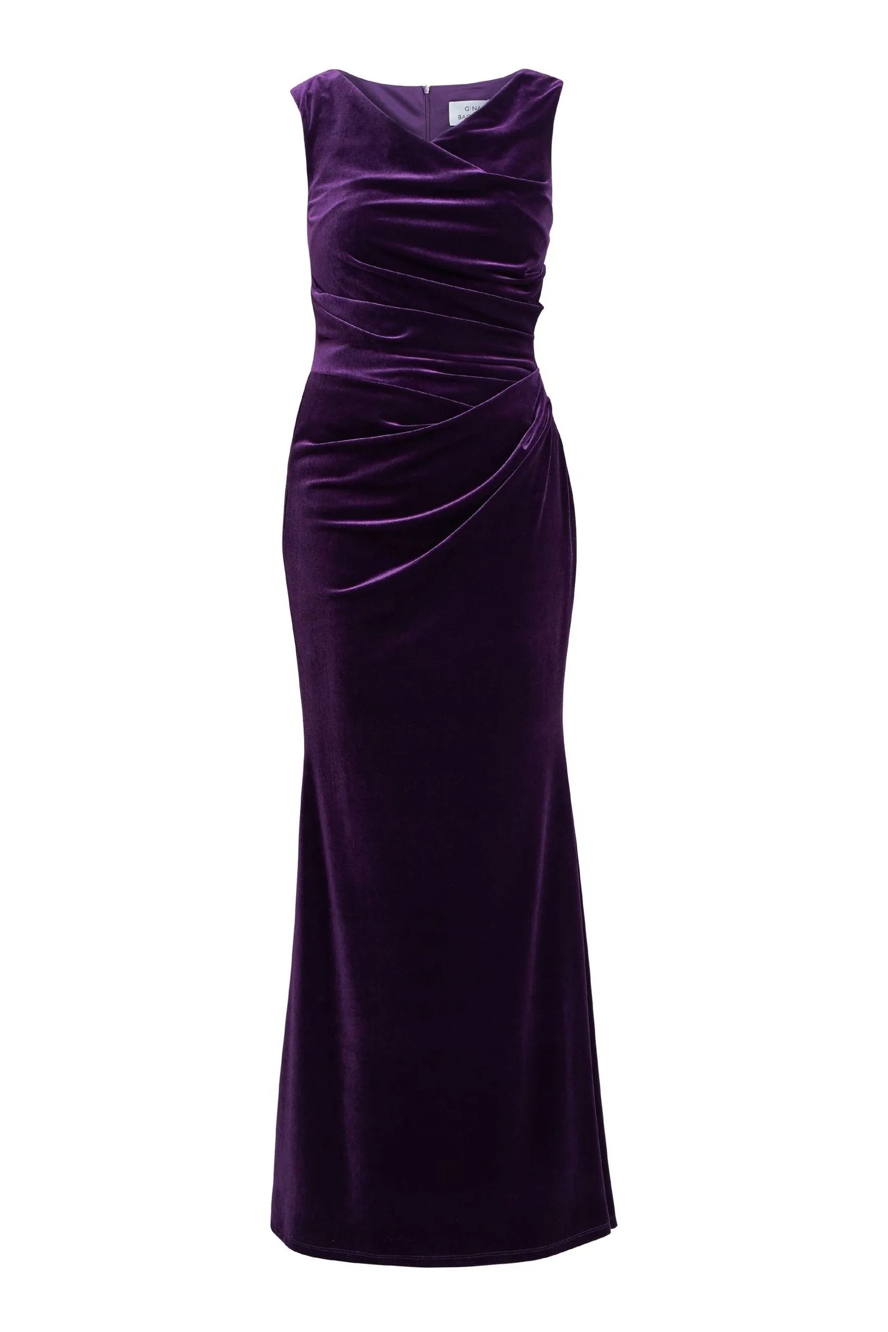 Gina Bacconi Viola - Selena - Abito maxi in velluto