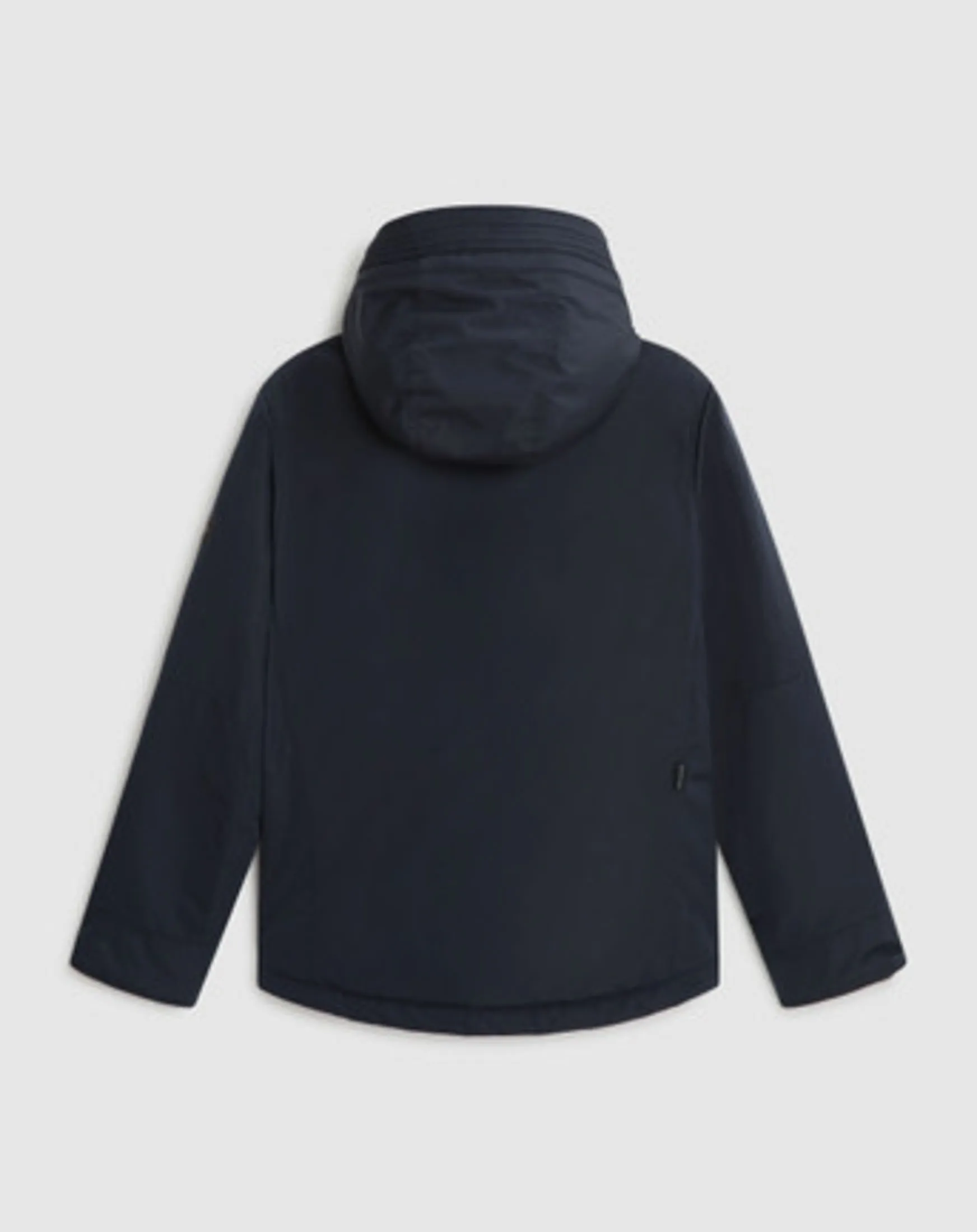 Giubbino blu Winter Ryker in tessuto tecnico con cappuccio e zip in contrasto 10-14 anni