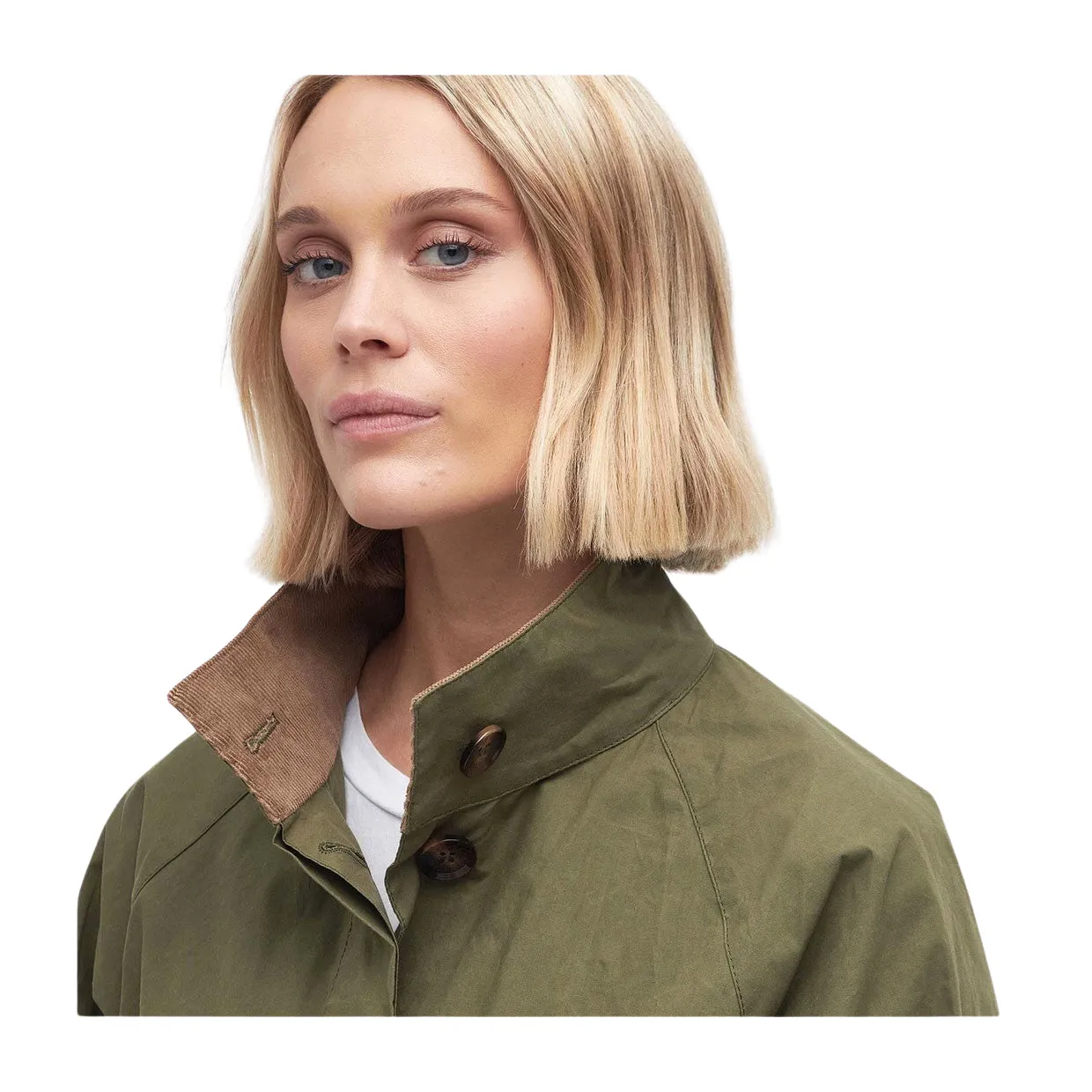 Giubbino Donna Barbour Crowdon Showerproof Verde