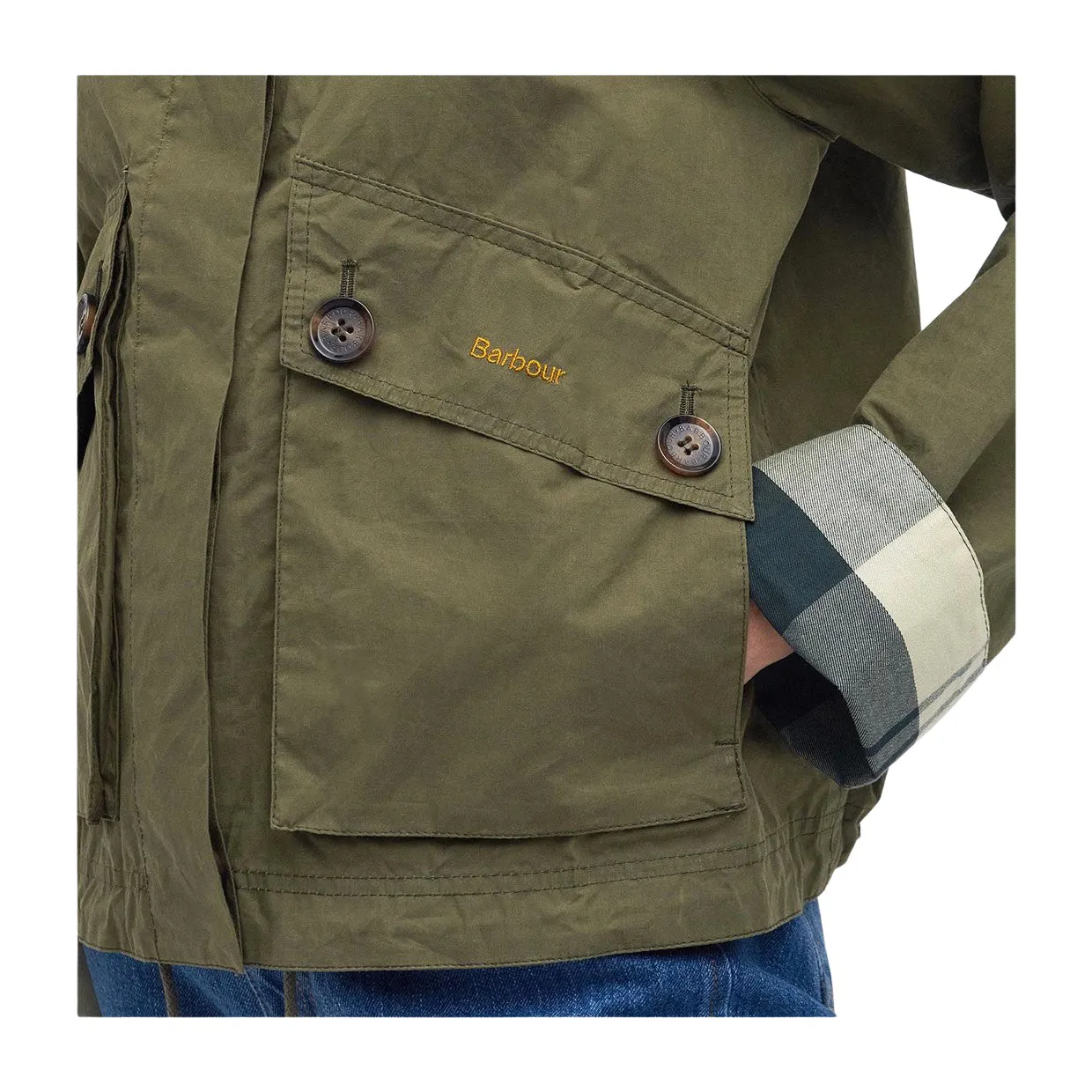 Giubbino Donna Barbour Crowdon Showerproof Verde