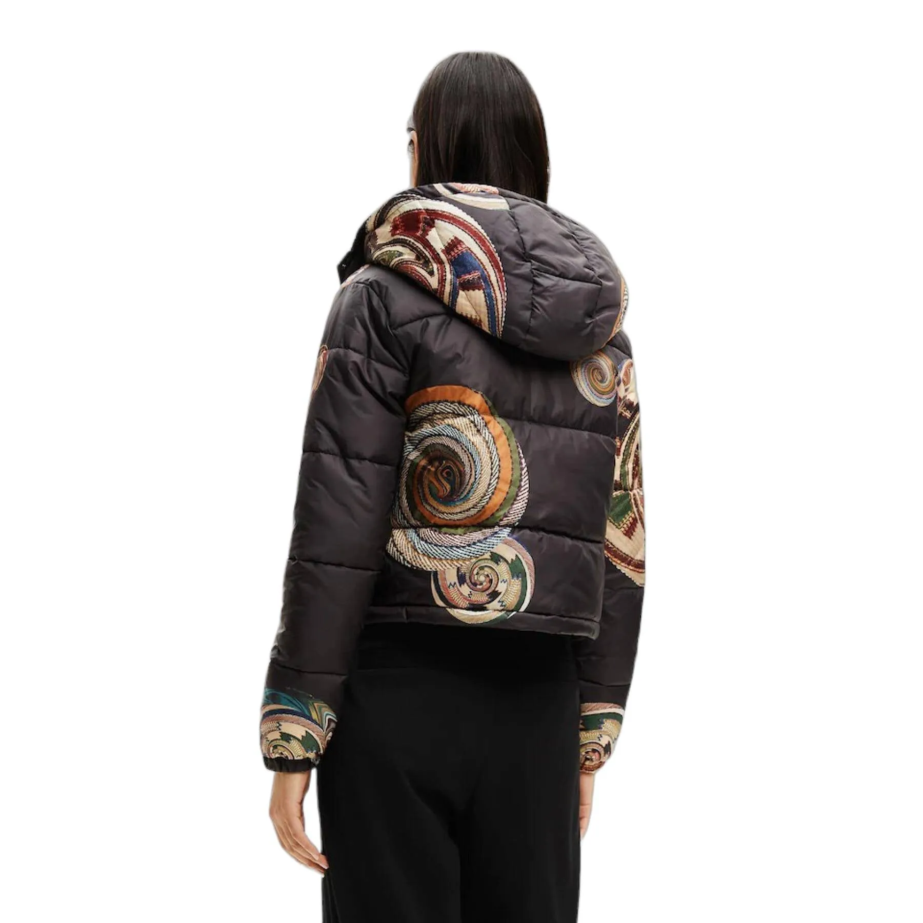 Giubbino donna Desigual 22WWEWA3 NEGRO PADDED_HEDDAL