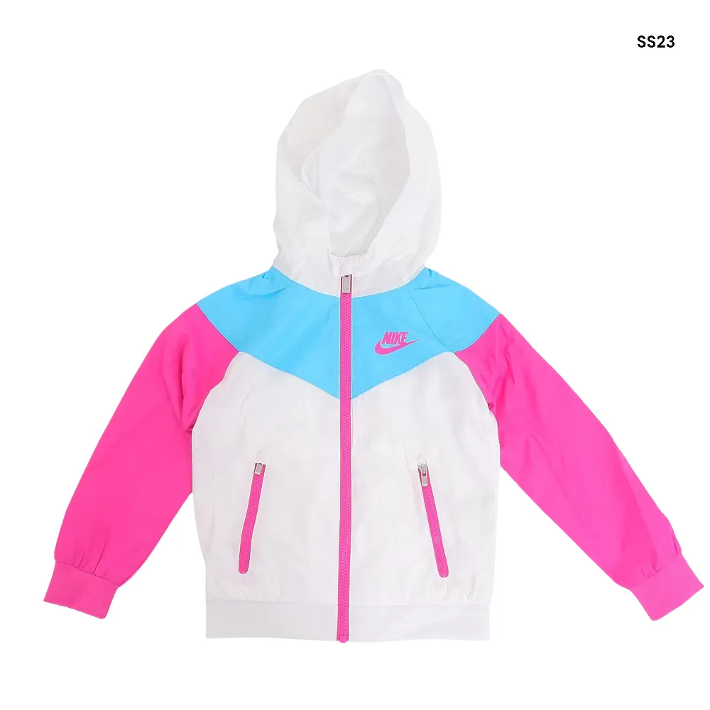 Giubbino multicolor con cappuccio per neonata e bambina