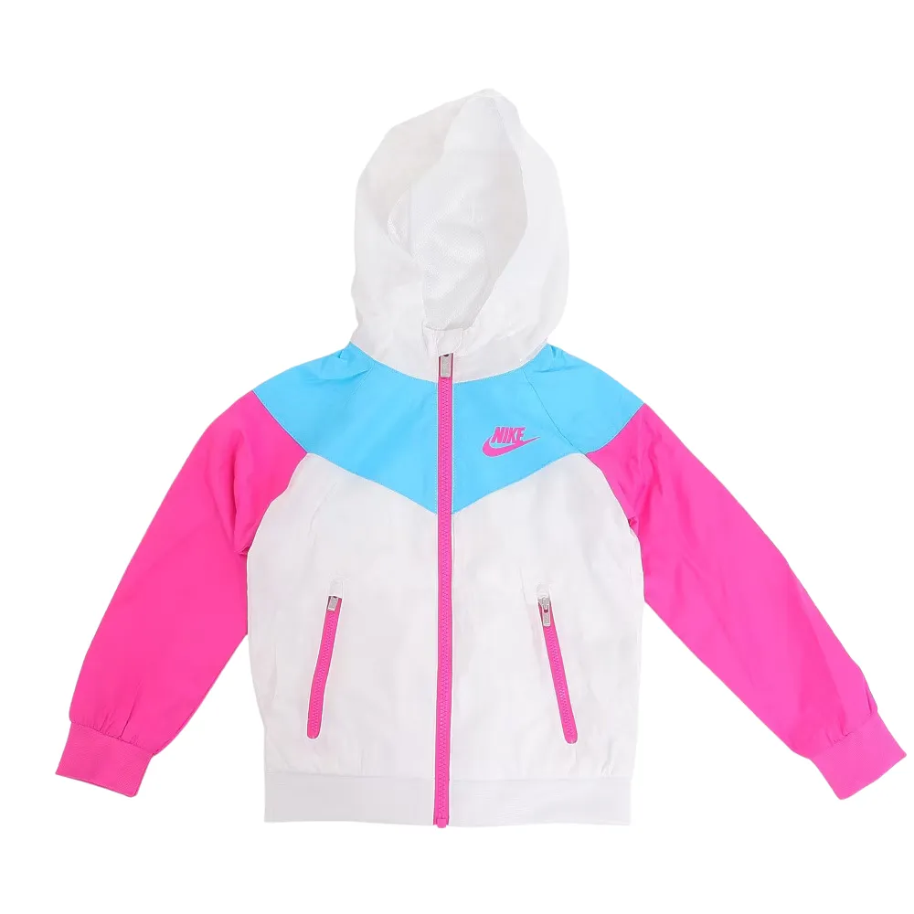 Giubbino multicolor con cappuccio per neonata e bambina