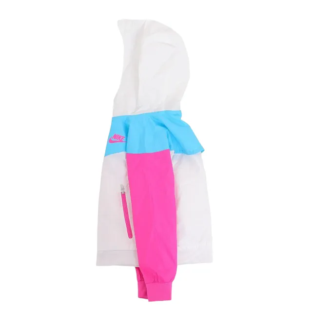 Giubbino multicolor con cappuccio per neonata e bambina