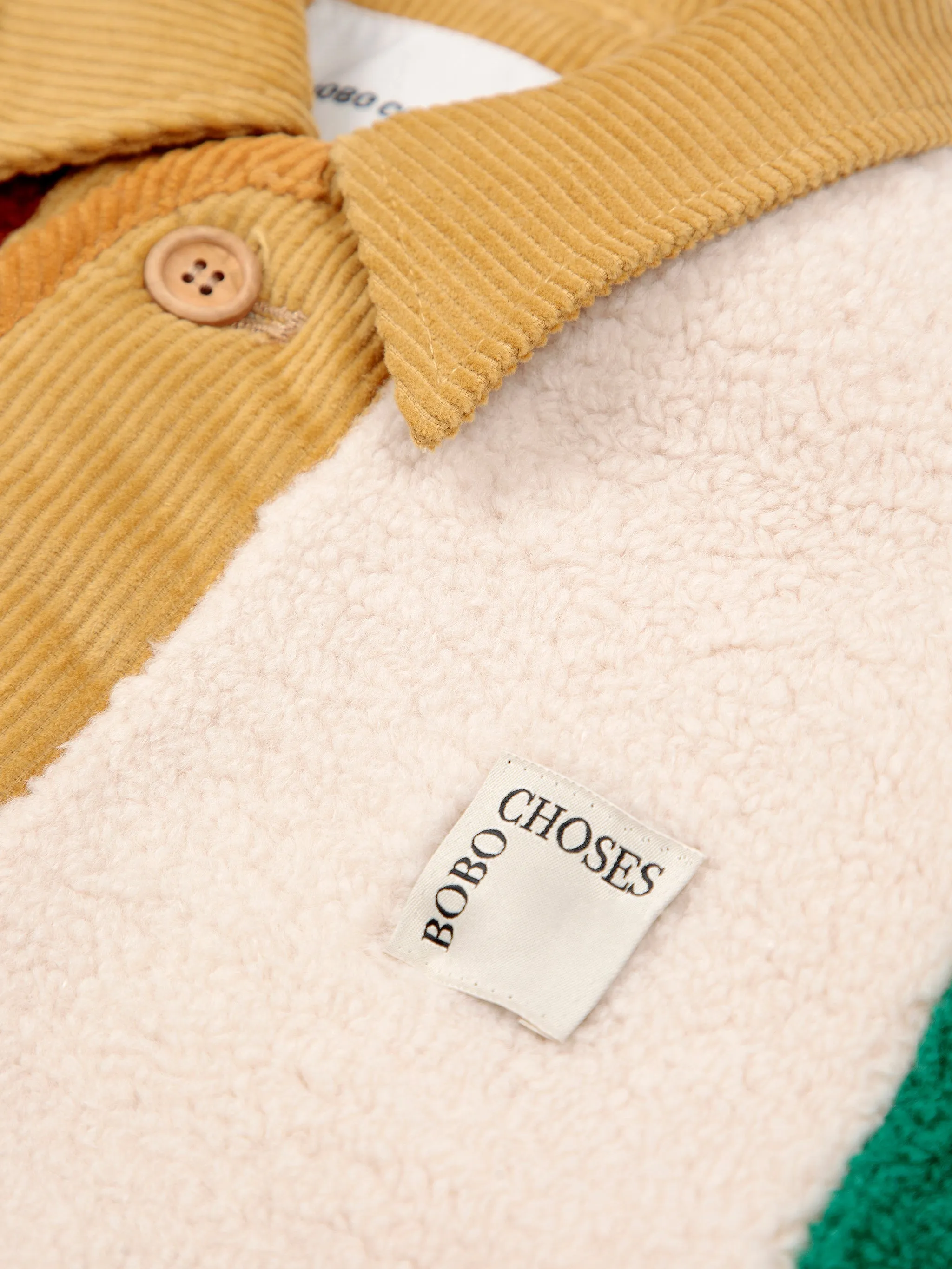 Giubbino orsetto color block per neonati e bambini