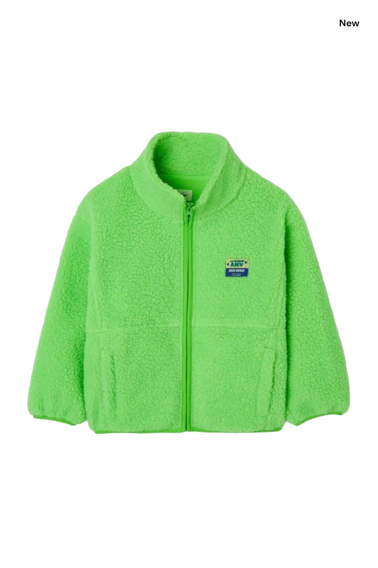 Giubbino orsetto verde fluo per bambini