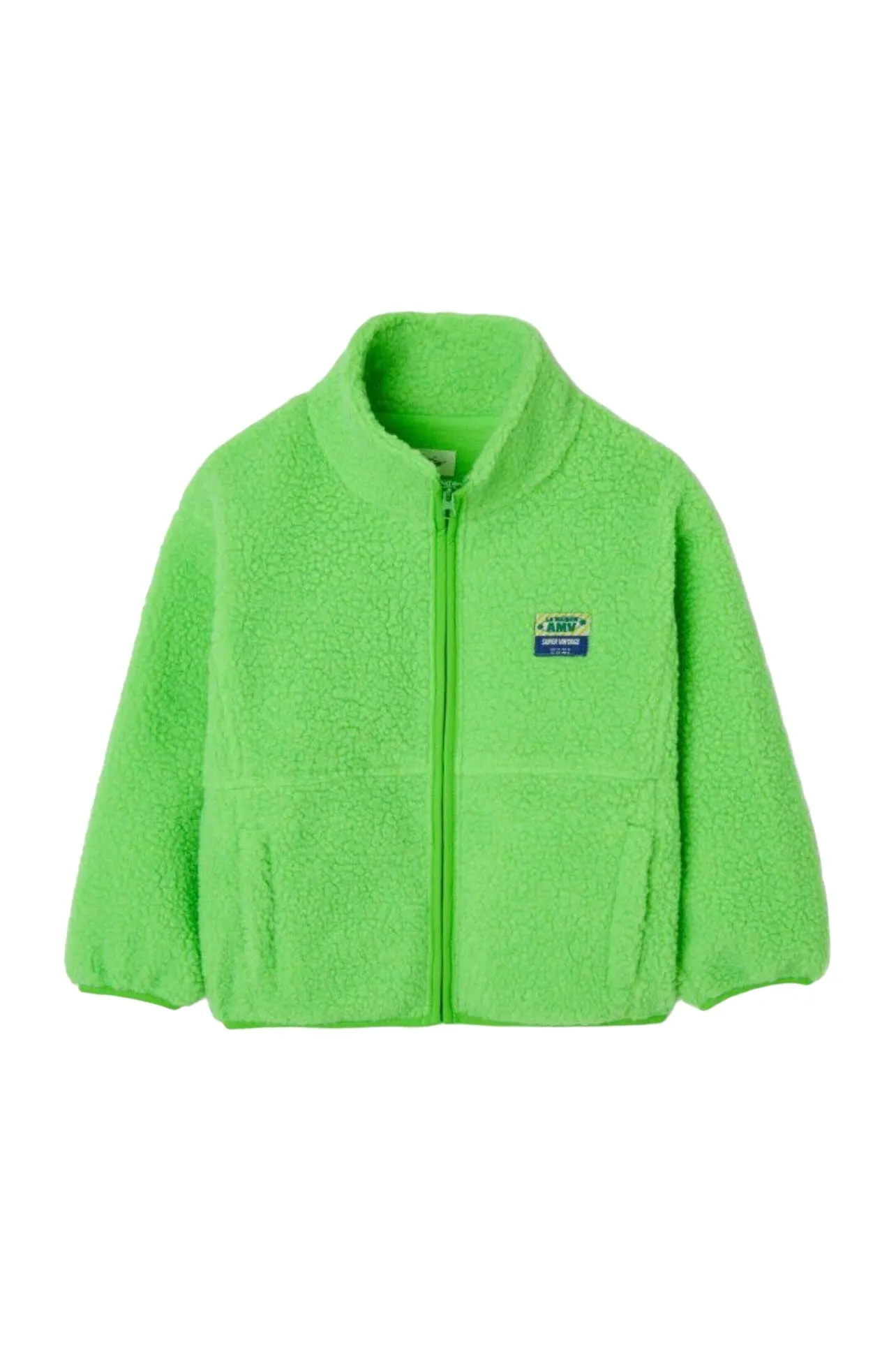 Giubbino orsetto verde fluo per bambini