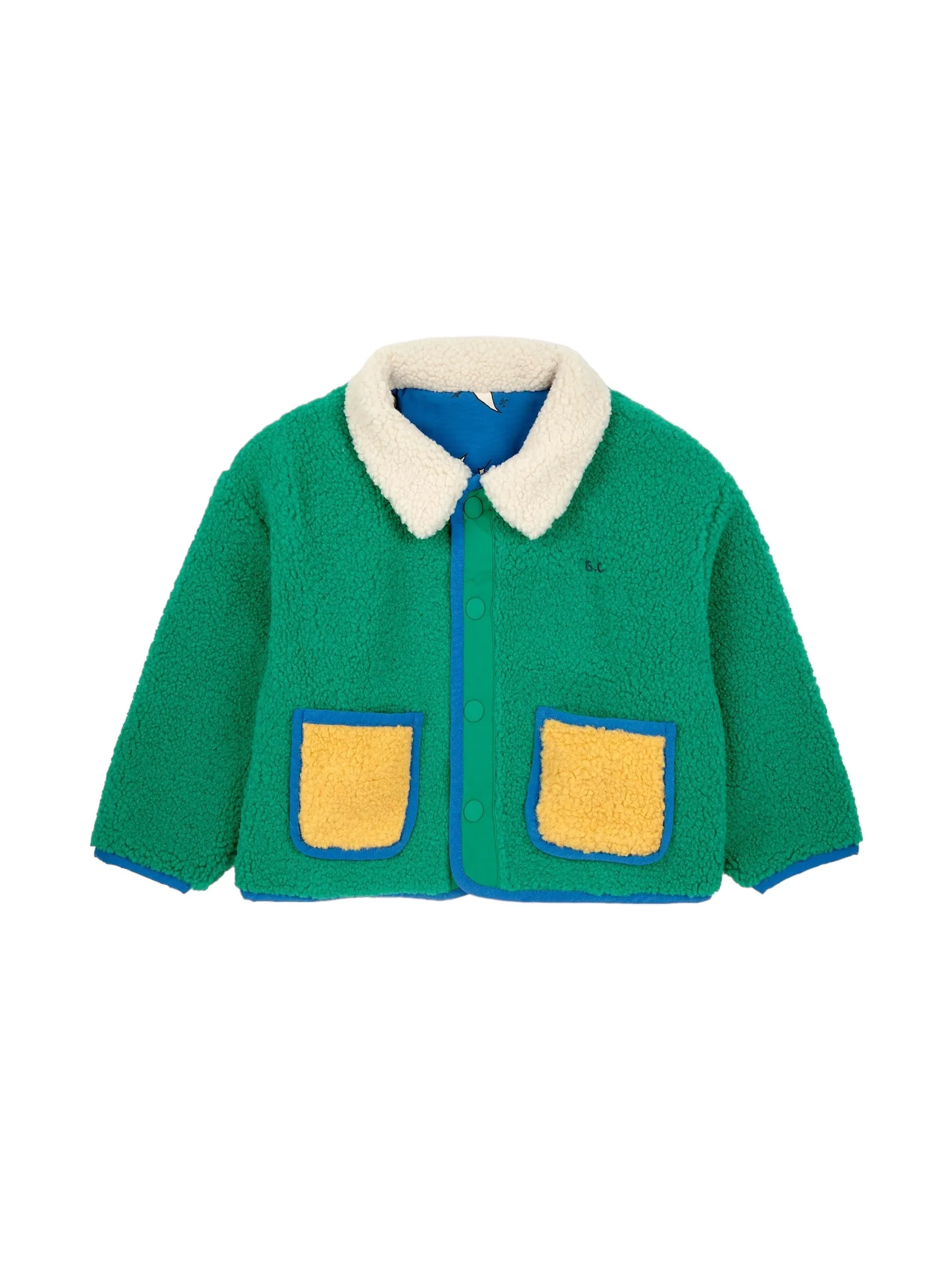 Giubbino orsetto verde reversibile per neonati