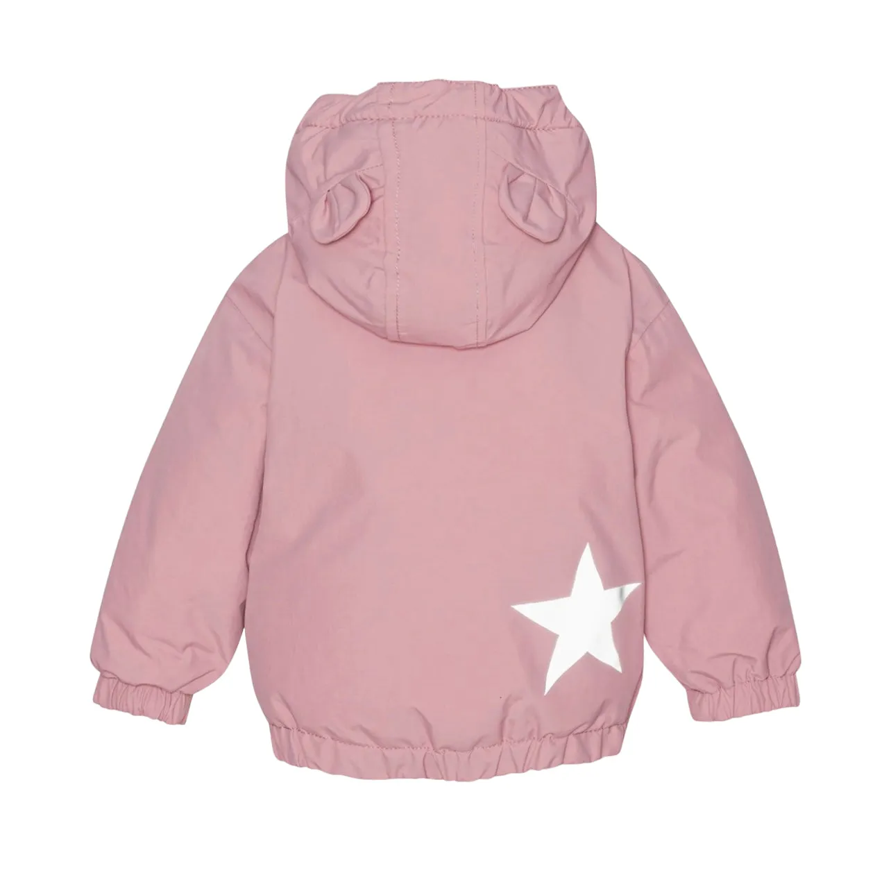 Giubbino rosa con cappuccio per neonata