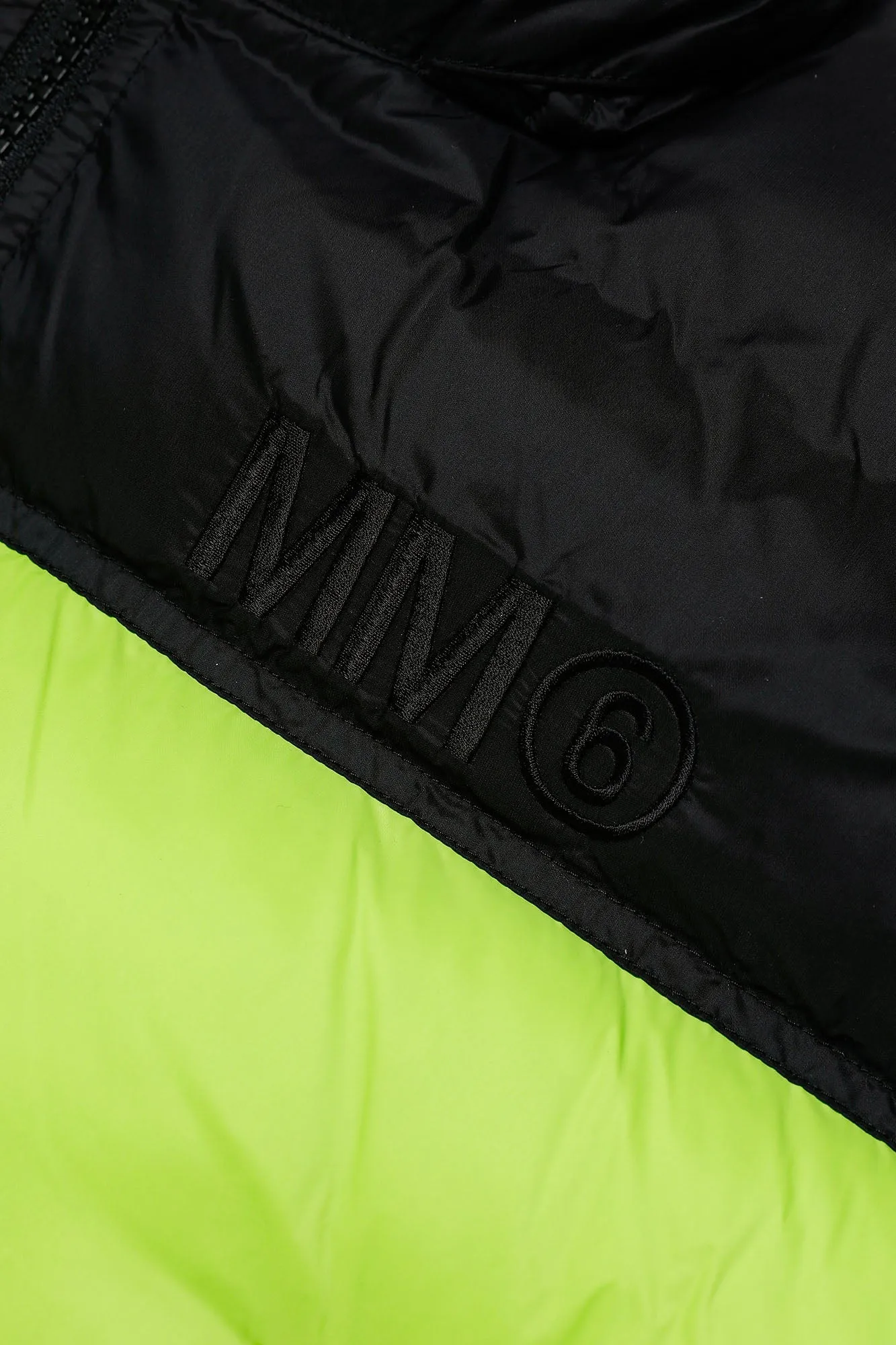 Giubbino round bicolore lime-nero per bambini