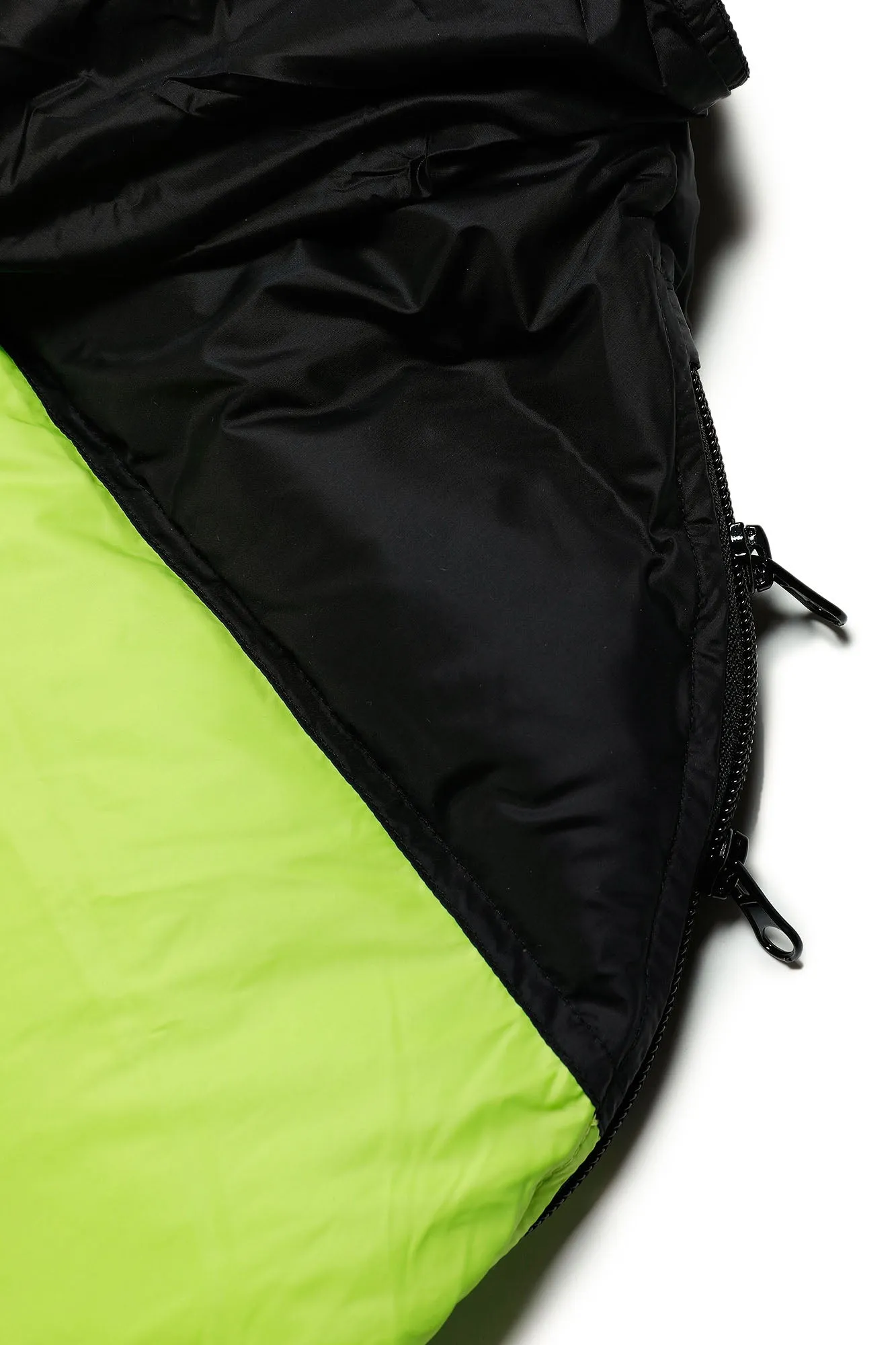 Giubbino round bicolore lime-nero per bambini
