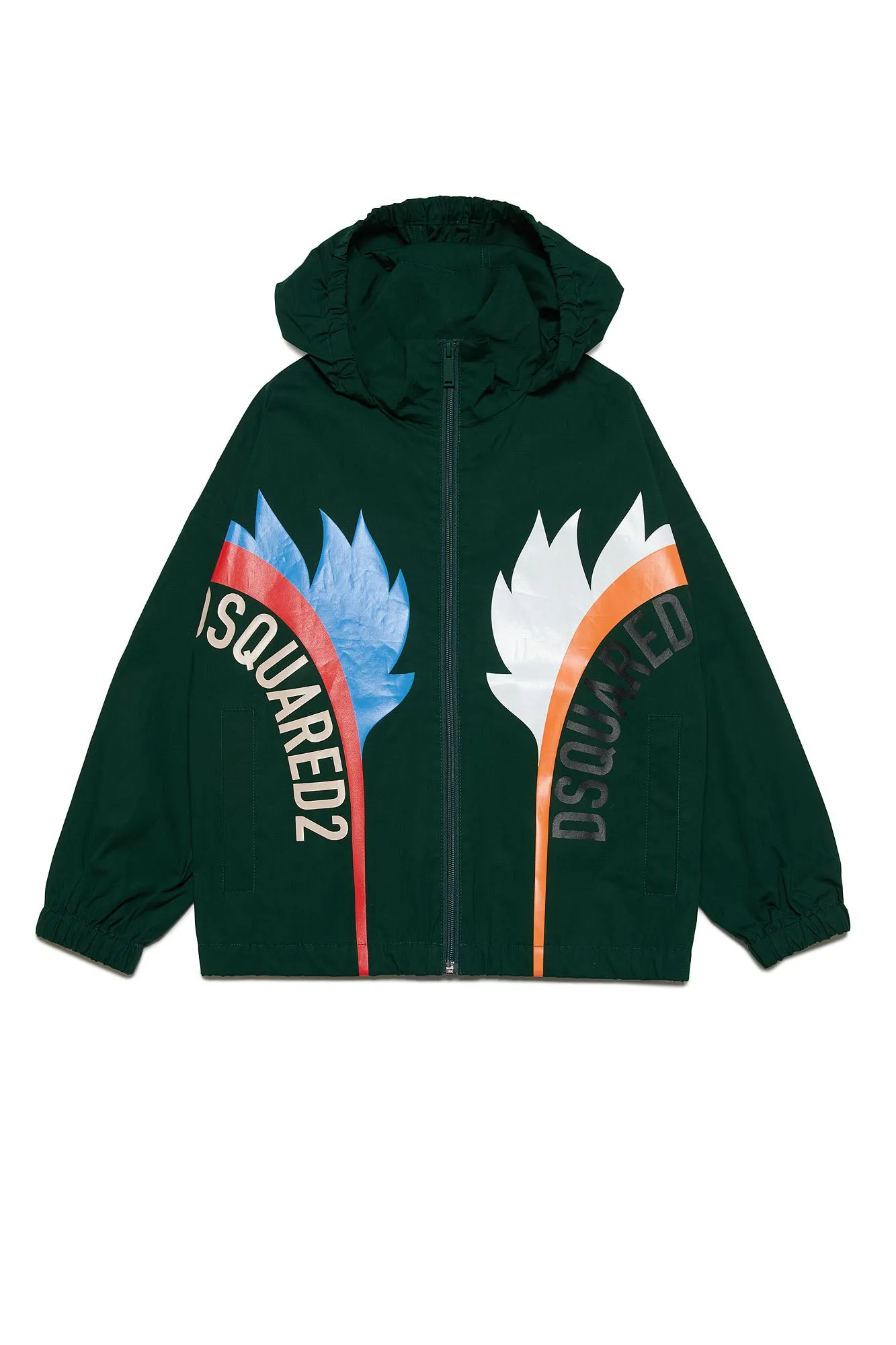 Giubbino sfoderato verde per bambini