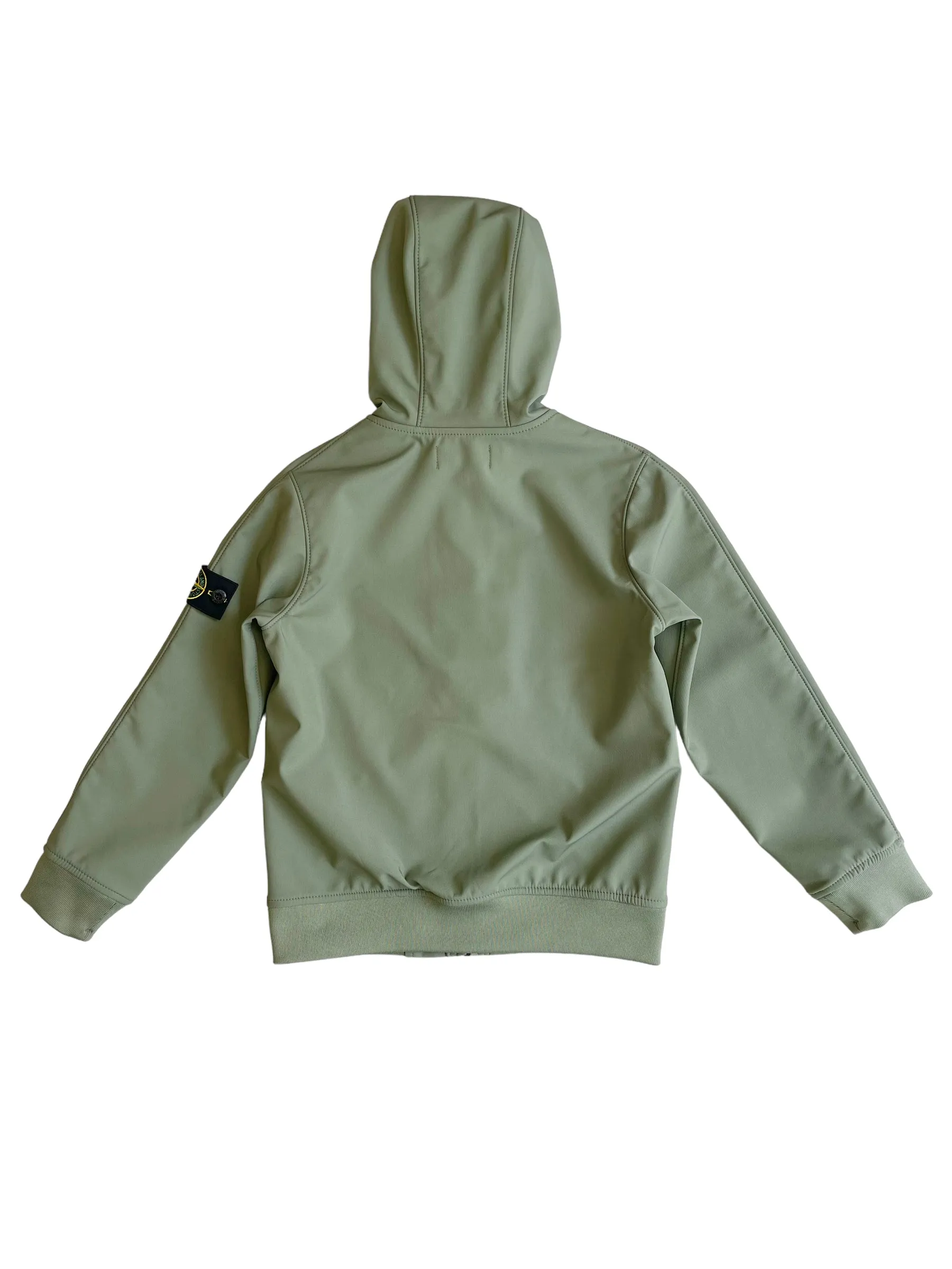 Giubbino verde con cappuccio per bambino