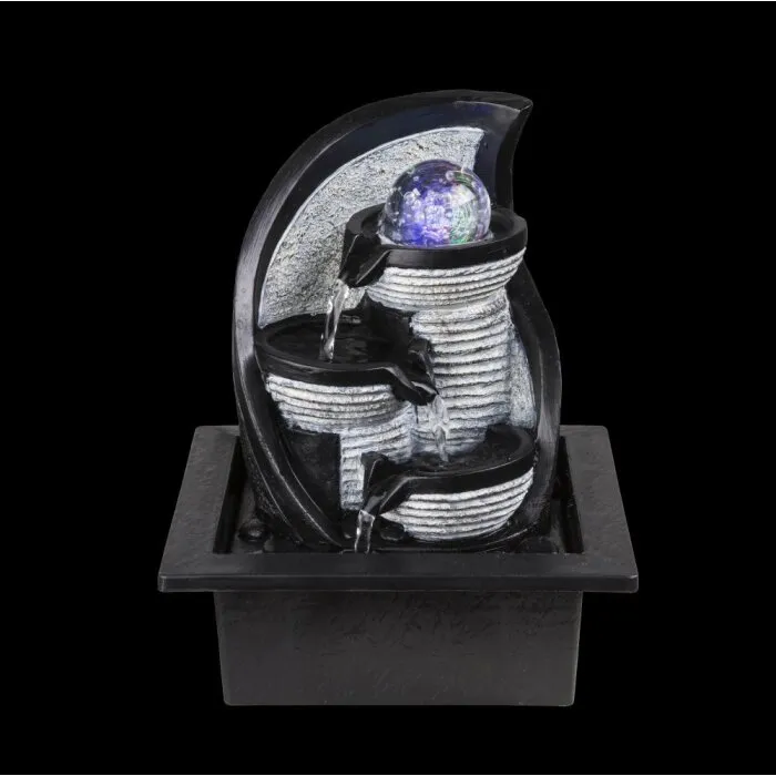 Globo ALBERT Pozzo LED Grigio, 4-Luci, Cambia colore