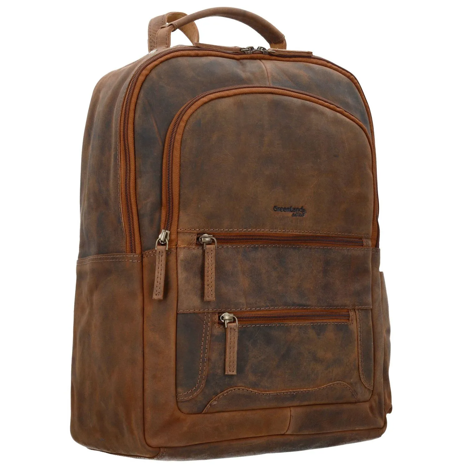 Greenland Nature Montenegro Zaino in pelle 40 cm Scomparto per laptop