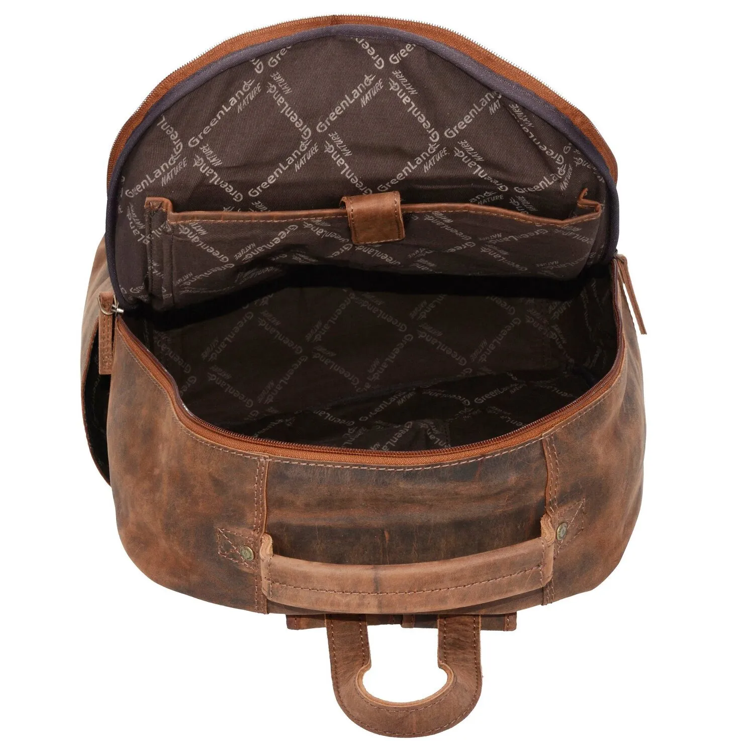 Greenland Nature Montenegro Zaino in pelle 40 cm Scomparto per laptop